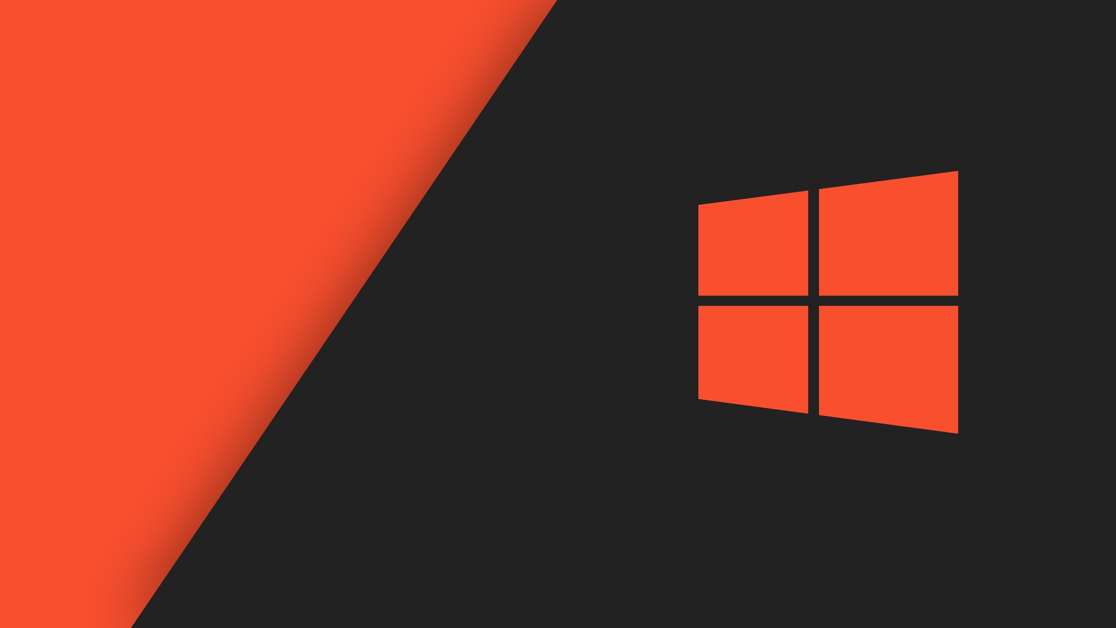 Microsoft, Windows 10, Minimalism, HD wallpapers, 3840x2160 4K Desktop