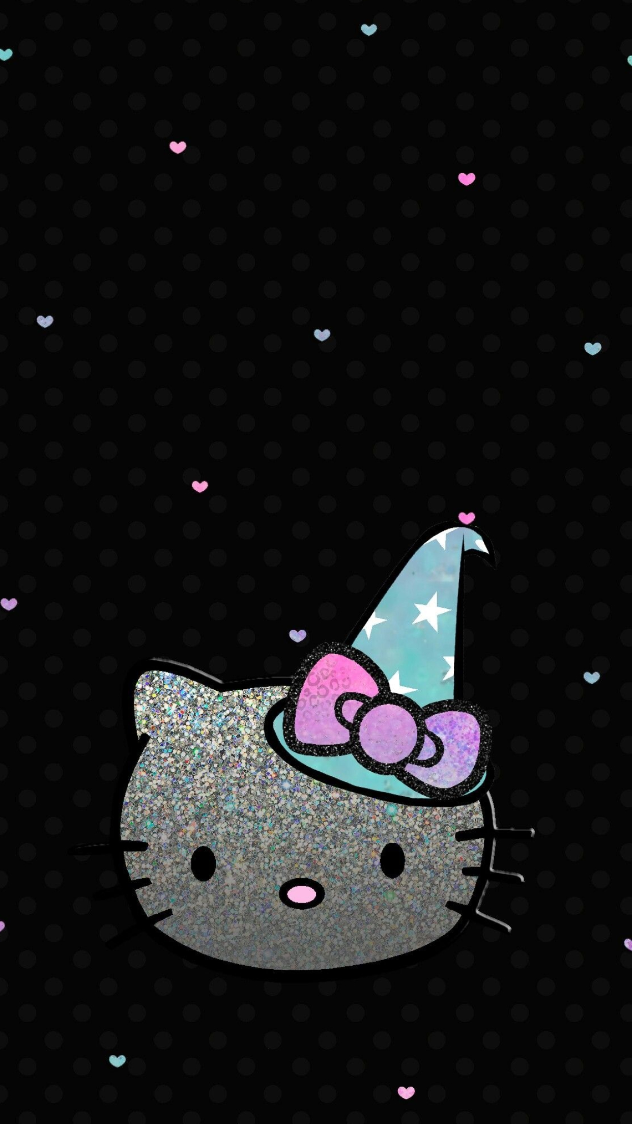 Glitter, Hello Kitty Halloween Wallpaper, 1250x2210 HD Phone