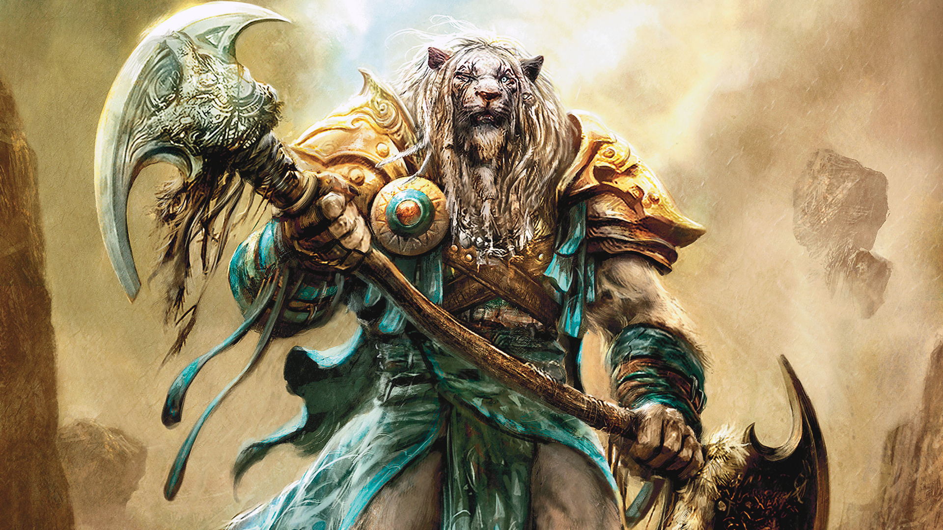 Ajani Goldmane, Magic: The Gathering Wallpaper, 1920x1080 Full HD Desktop