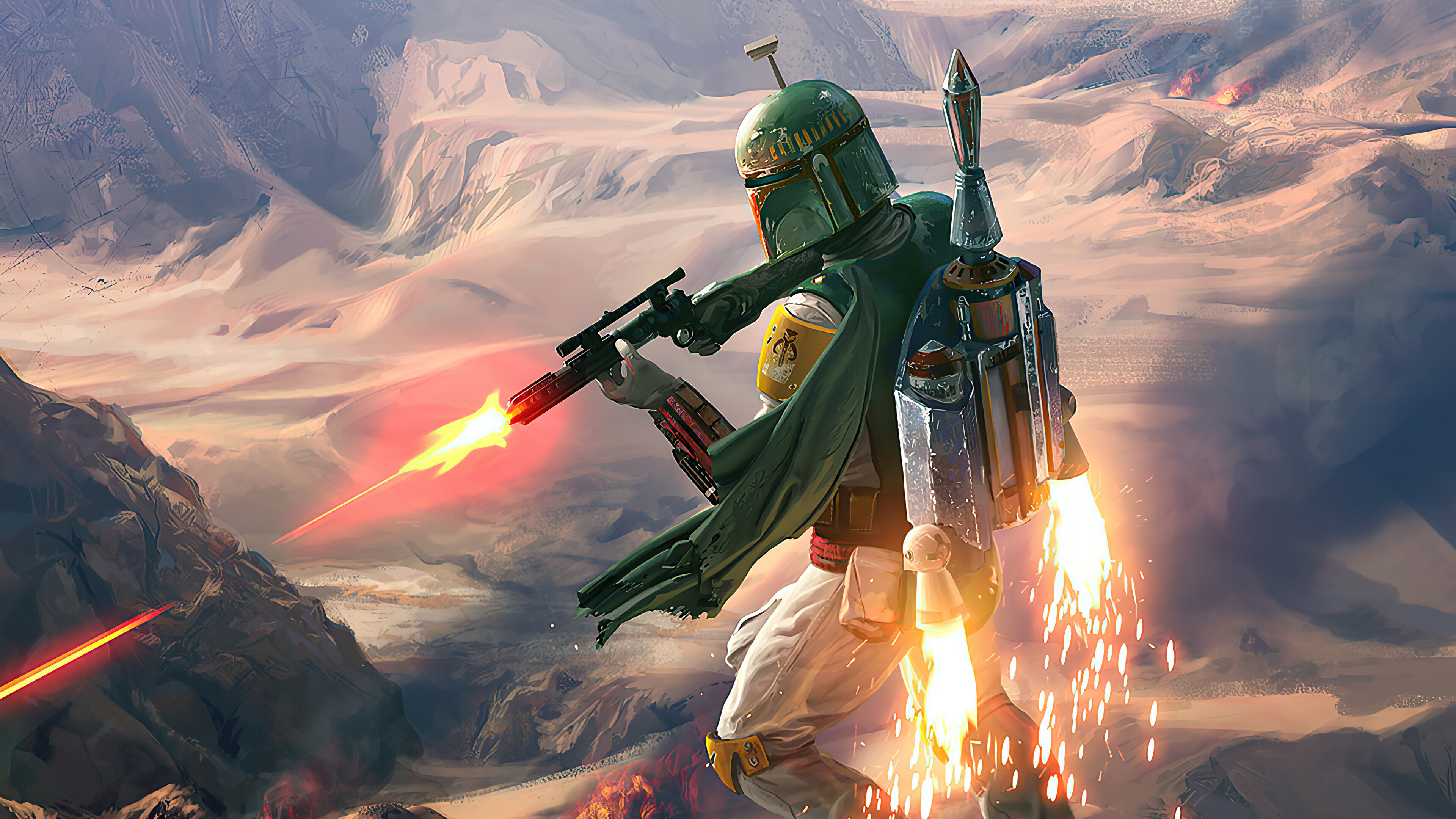 Boba Fett 2020, High-resolution imagery, Epic 4K visuals, Memorable moments, 3840x2160 4K Desktop