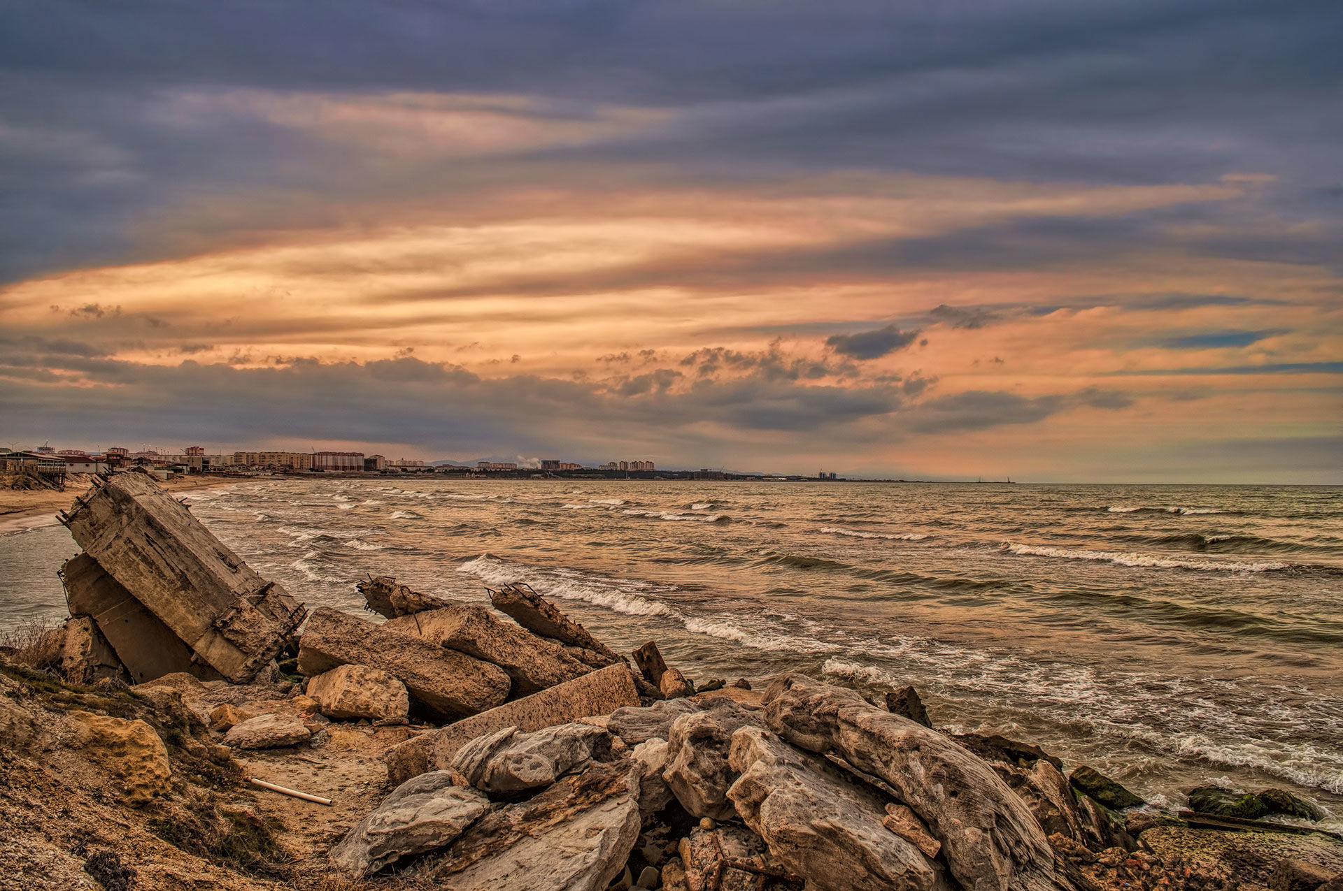 Caspian Sea, Beaches, Azerbaijan, Travel destination, 1920x1280 HD Desktop