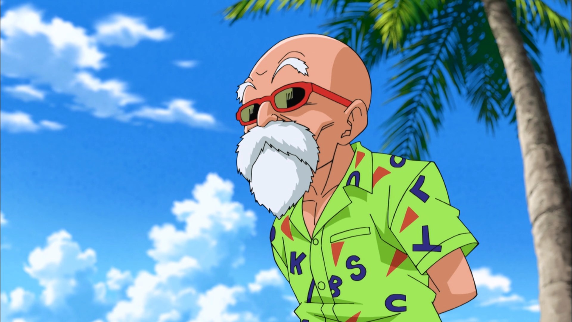 Master Roshi, Dragon Ball character, Sensei and mentor, Wise martial artist, 1920x1080 Full HD Desktop