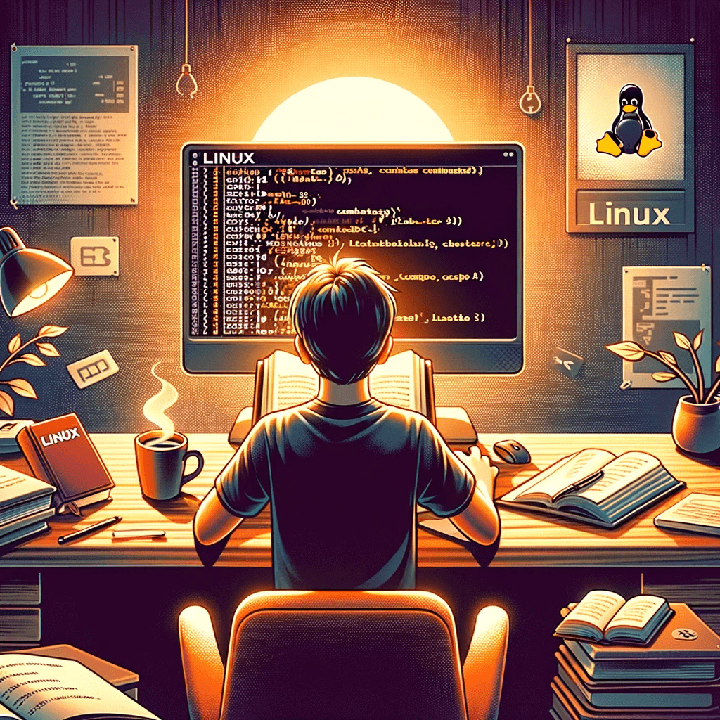 Linux, Boy Programmer Wallpaper, 1030x1030 HD Phone