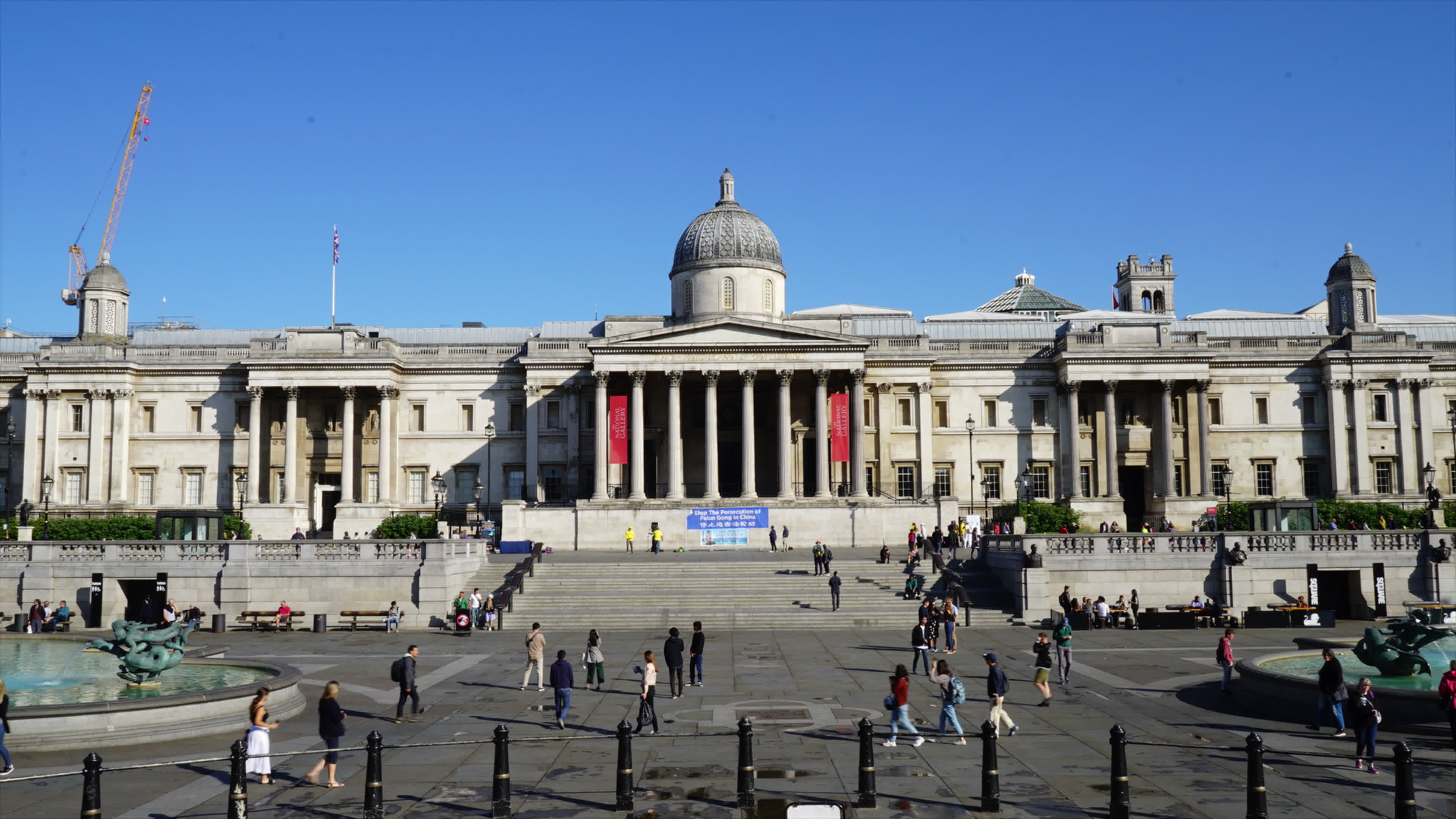 Timelapse cityscape, Busy London square, British capital, Urban scenery, 3840x2160 4K Desktop