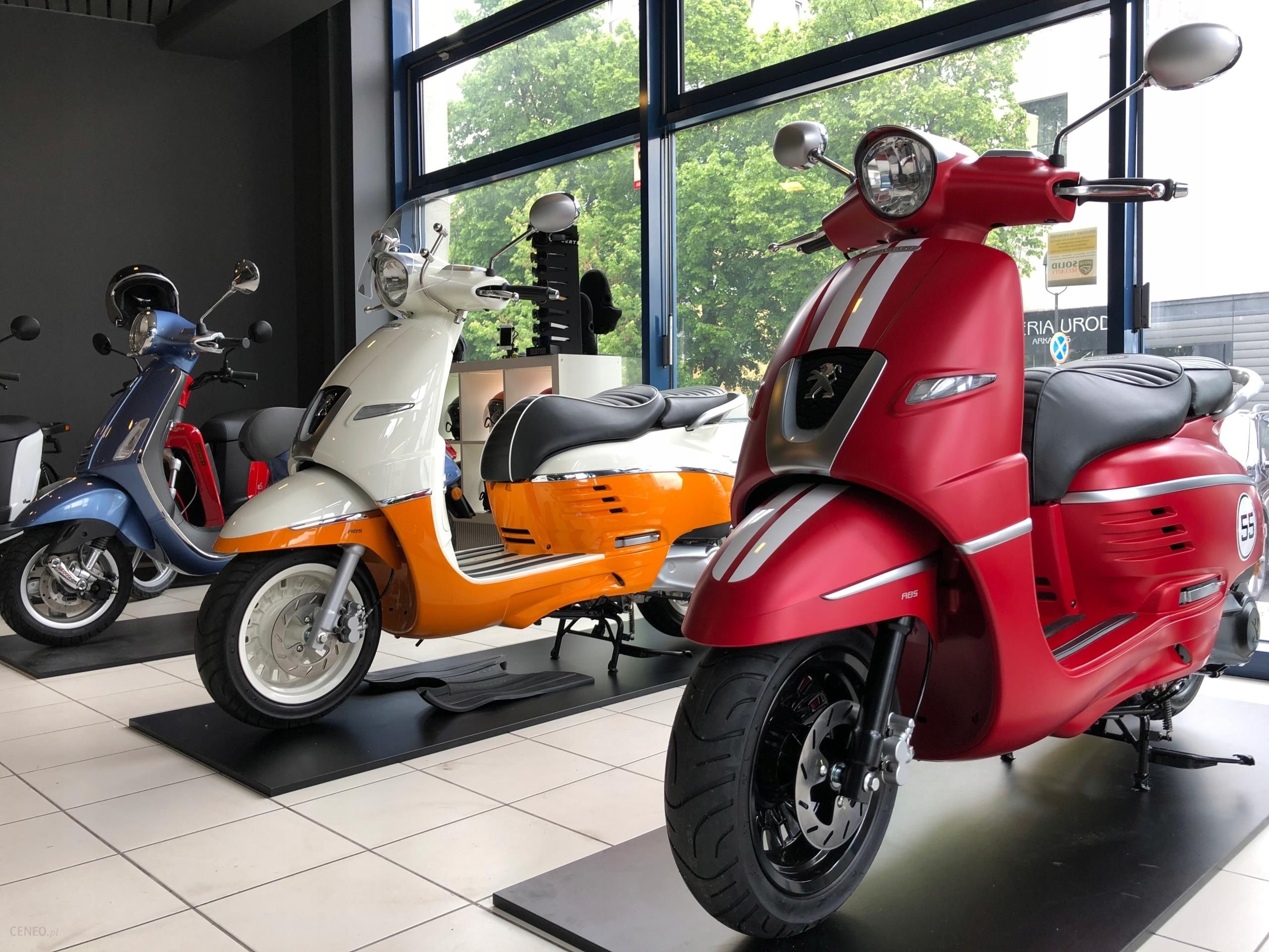 Peugeot Django 125, Scooter, Red color, Motoroom dealership, 2560x1920 HD Desktop