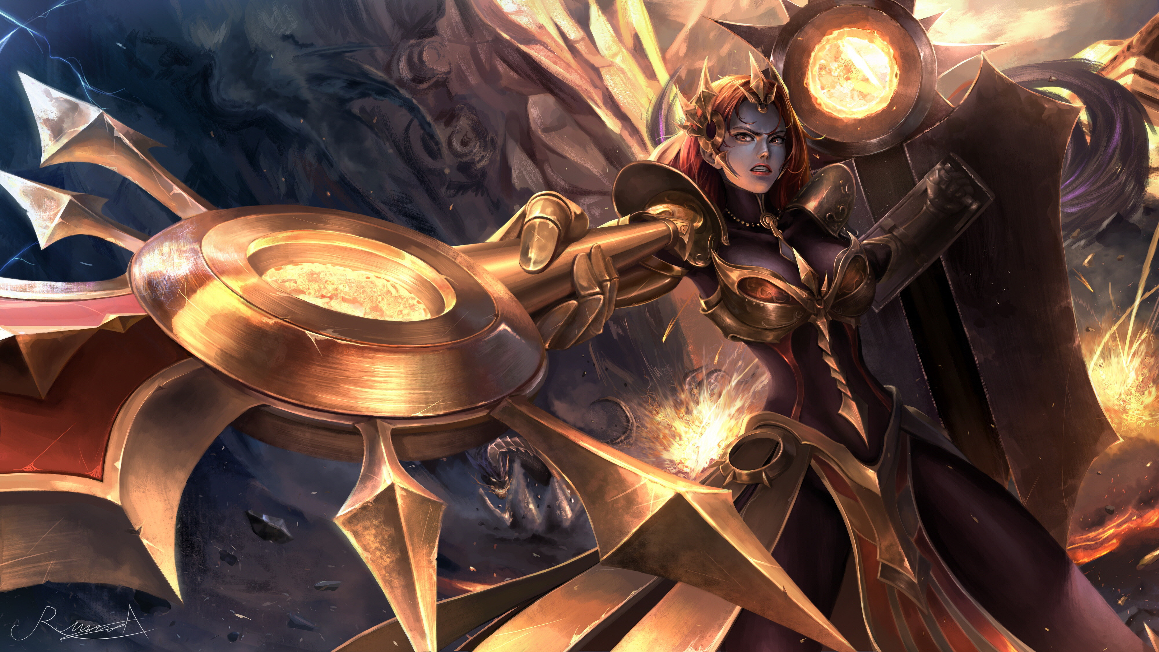 Leona, League of Legends Wallpaper, 3840x2160 4K Desktop