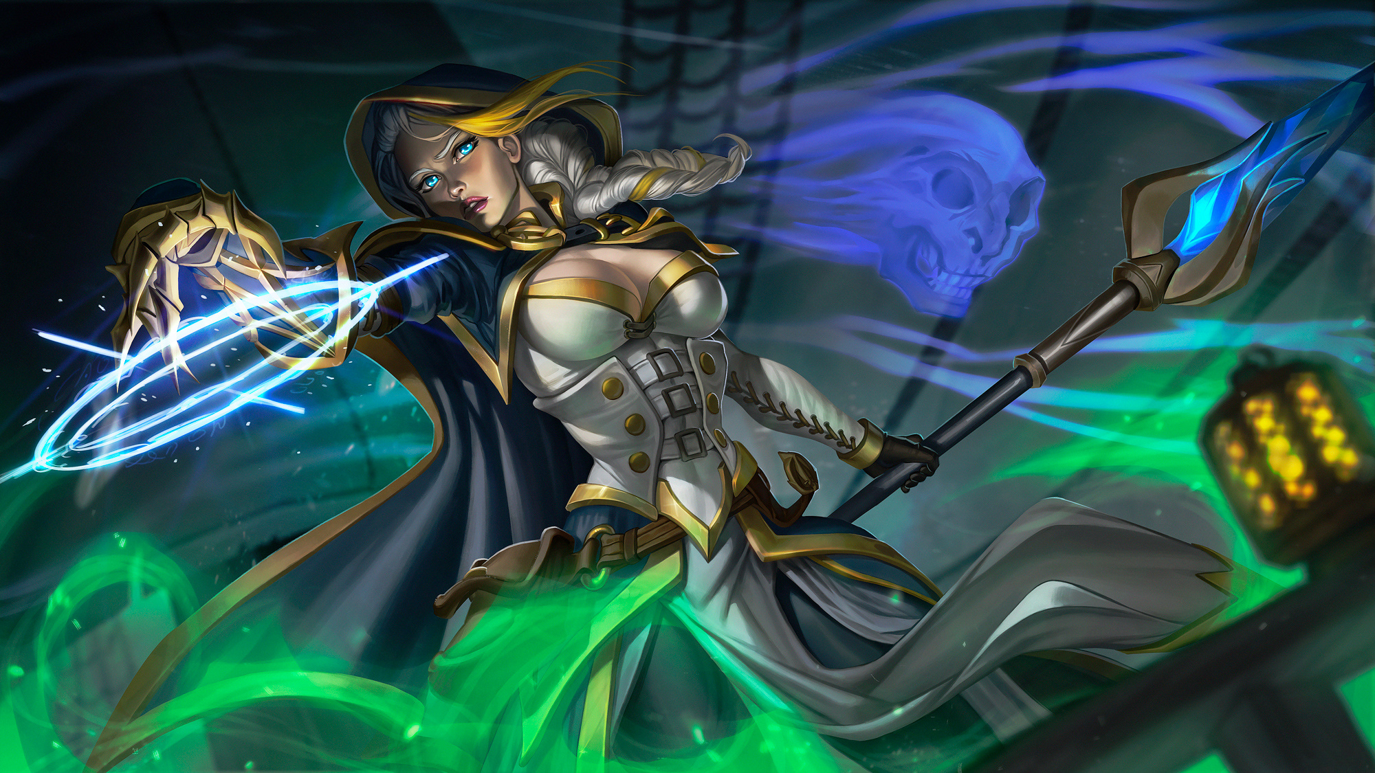 Jaina Proudmoore, Iconic character, Legendary hero, Intricate artwork, 2000x1130 HD Desktop