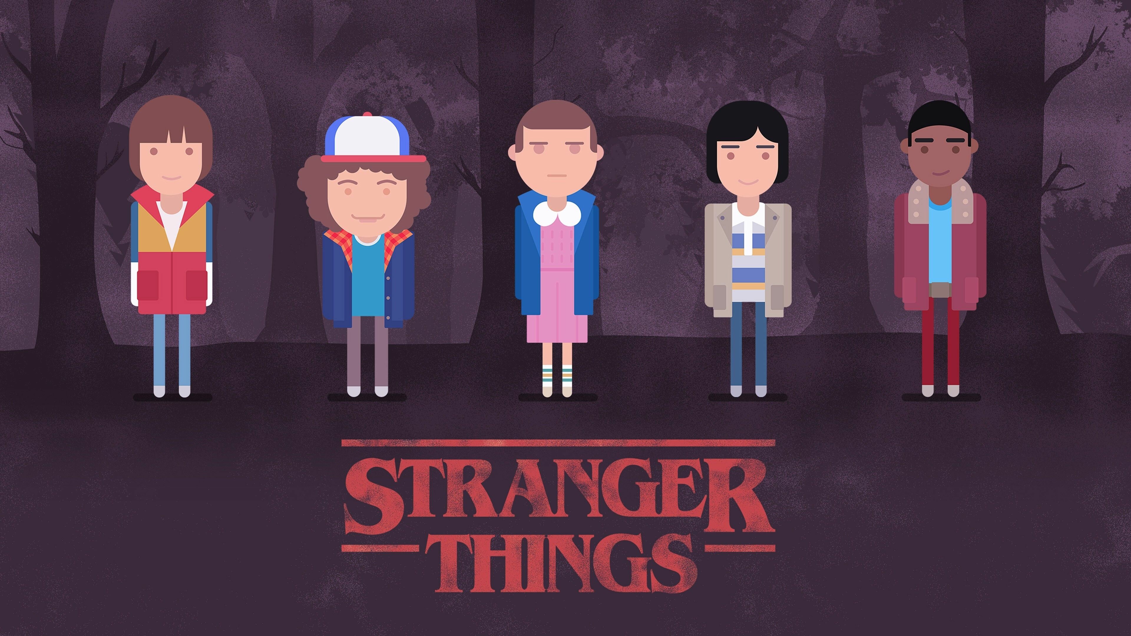 Stranger Things, Aesthetic desktop wallpapers, 3840x2160 4K Desktop