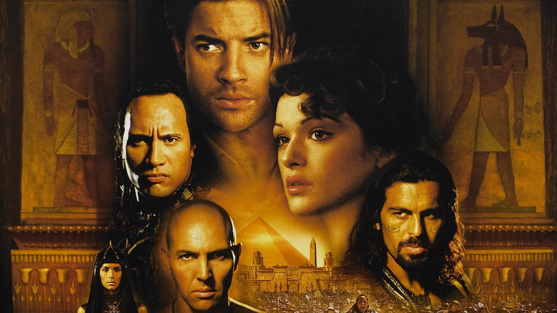 Arnold Vosloo, The Mummy, Rachel Weisz, Brendan Fraser, 1920x1080 Full HD Desktop