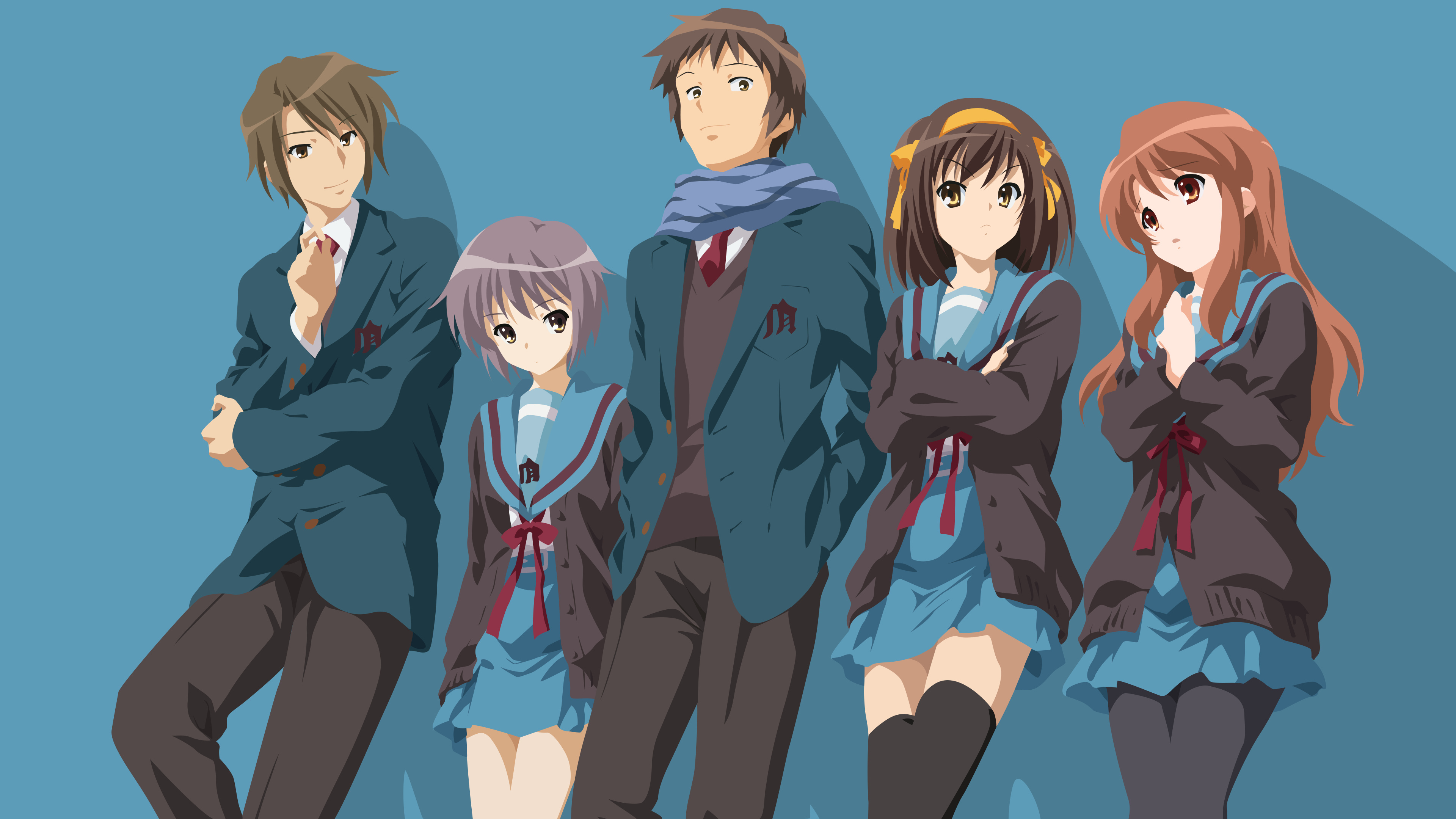 The Melancholy of Haruhi Suzumiya, 4K Ultra HD wallpaper, 3840x2160 4K Desktop