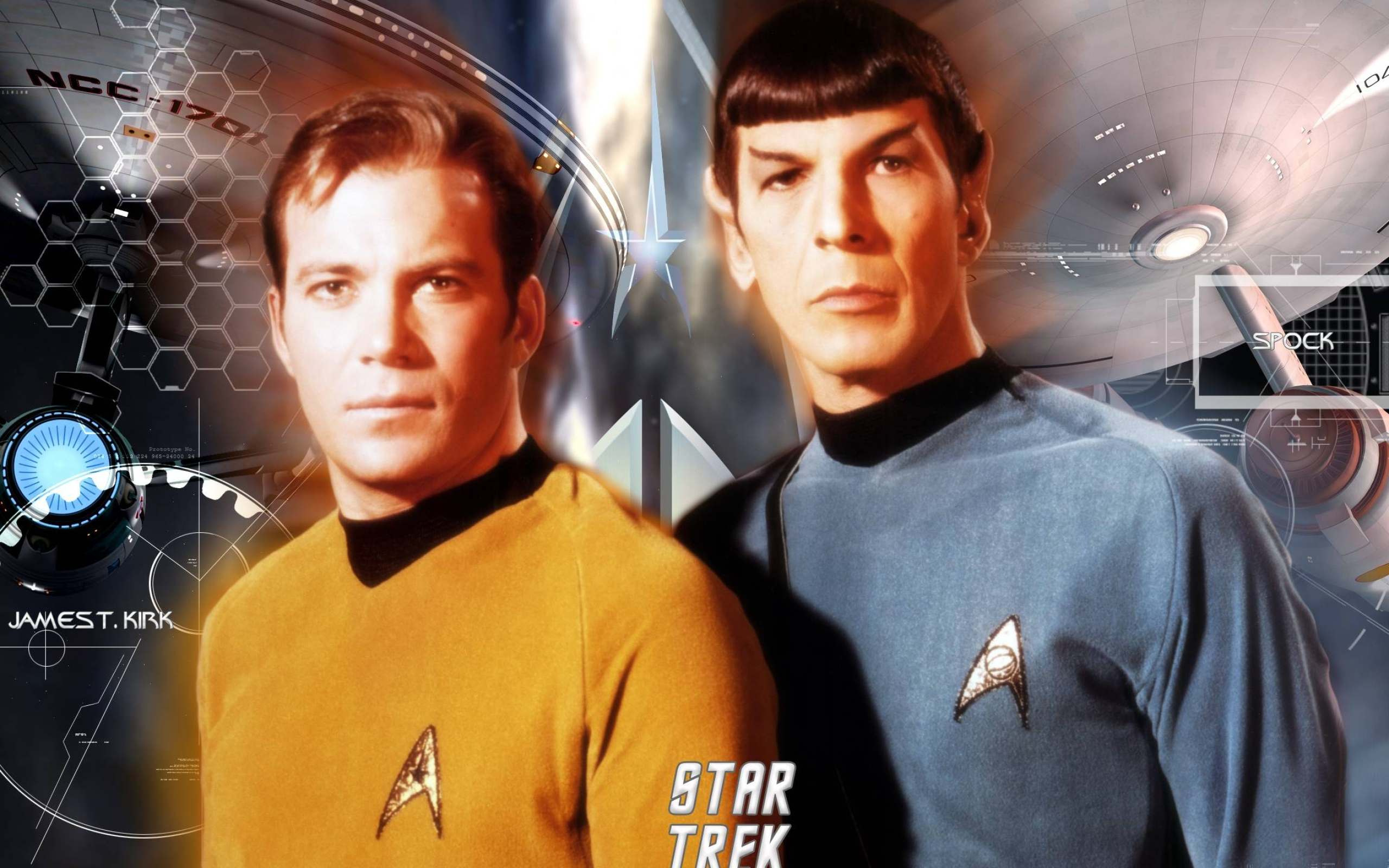 William Shatner and Leonard Nimoy, Spock Wallpaper, 2560x1600 HD Desktop