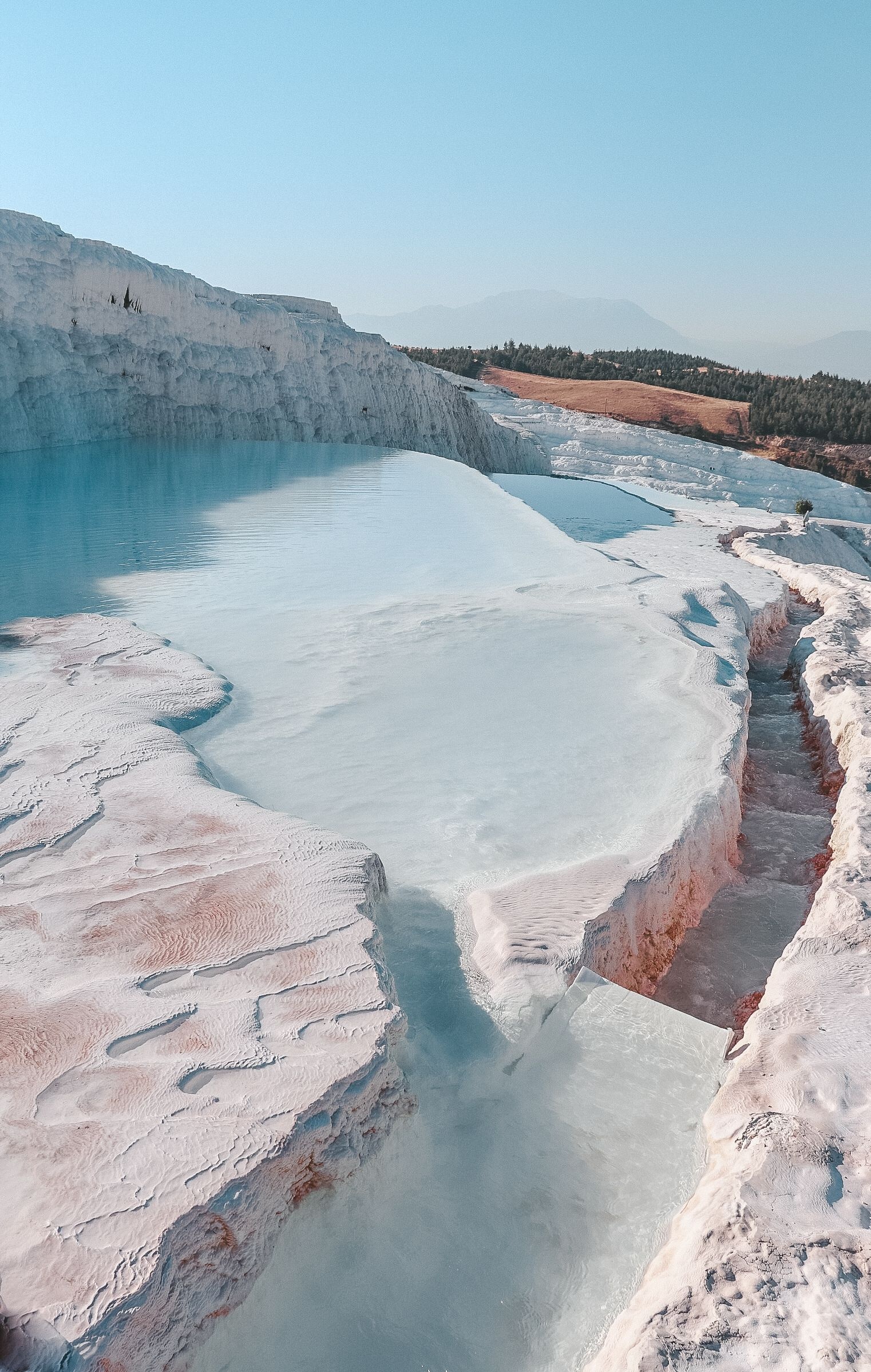 Pamukkale, Turkey, Natural thermal spa, Dream travel, 1530x2400 HD Phone