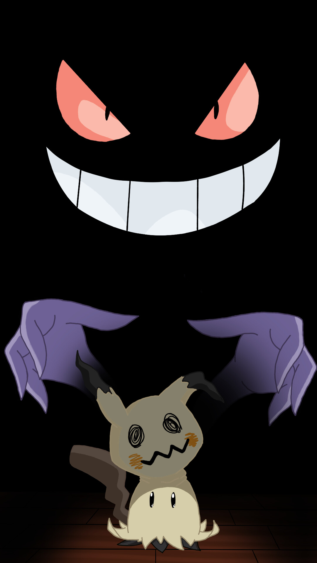 Mimikyu, Gengar Wallpaper, 1080x1920 Full HD Phone