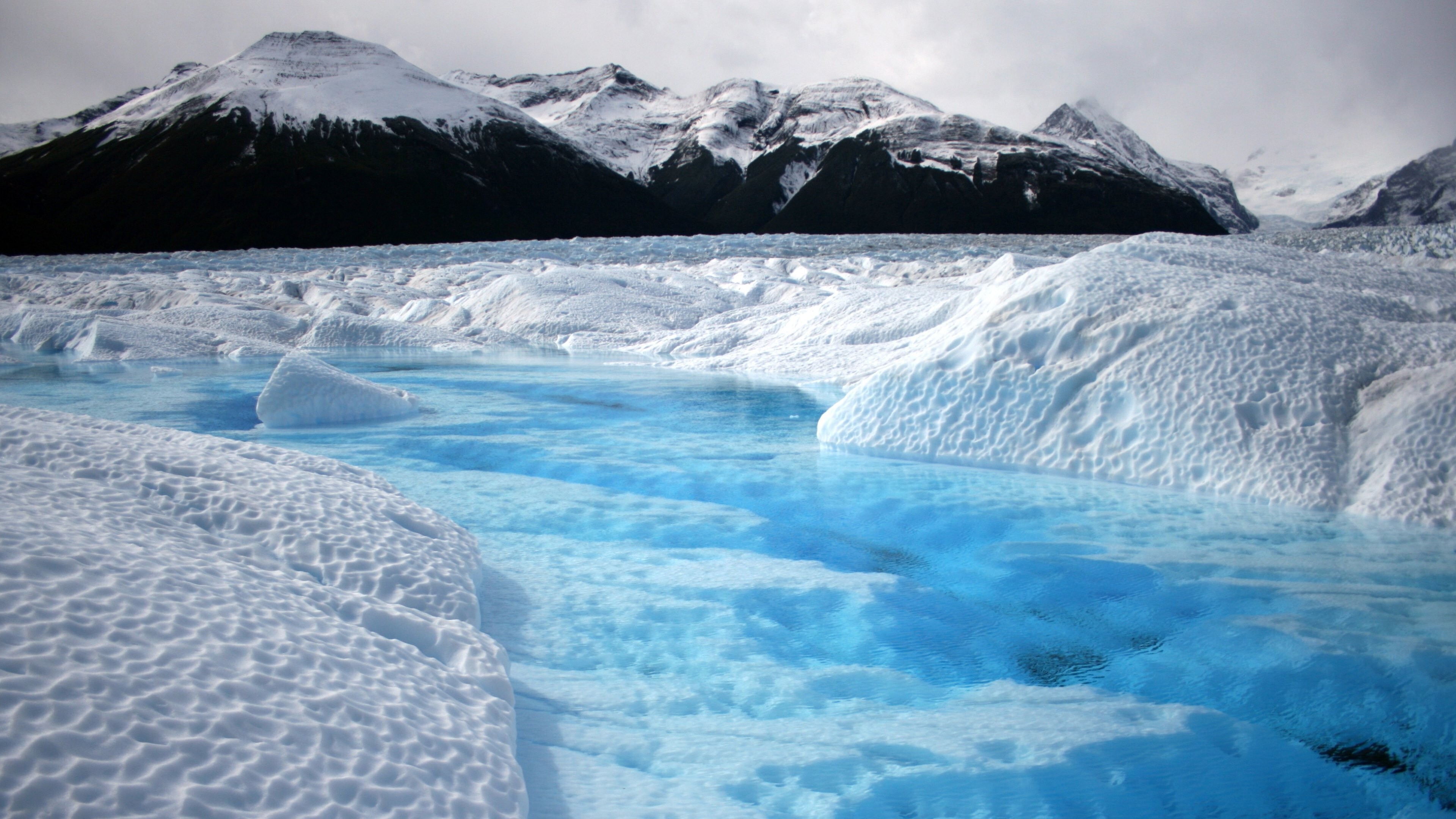 Nature landscape, Glaciers, Mountain wallpapers, Serene backgrounds, 3840x2160 4K Desktop