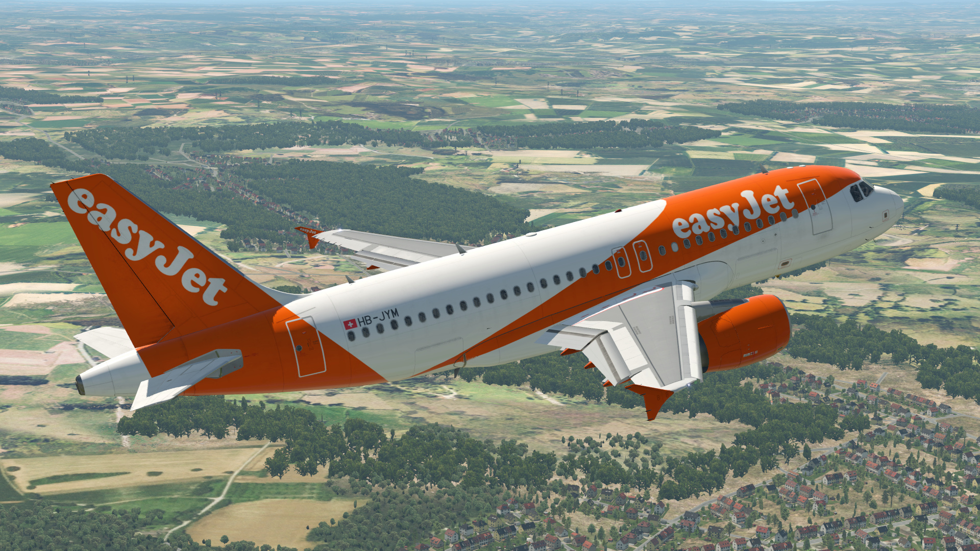 EasyJet Switzerland, Toliss A319 aircraft, Skins liveries forum, Travel enthusiasts, 1920x1080 Full HD Desktop