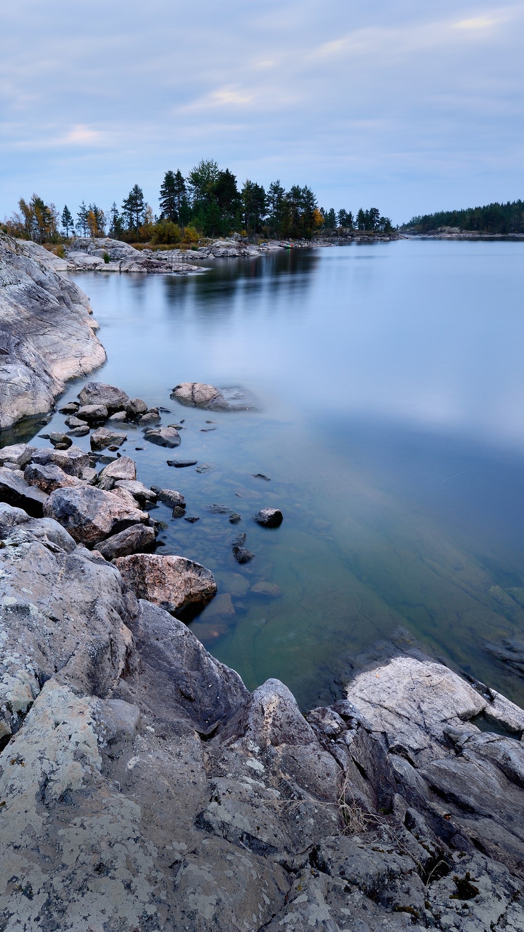 Ladoga Lake, Karelia Russia, Iso Koirasaari island, Serene nature, 1080x1920 Full HD Phone