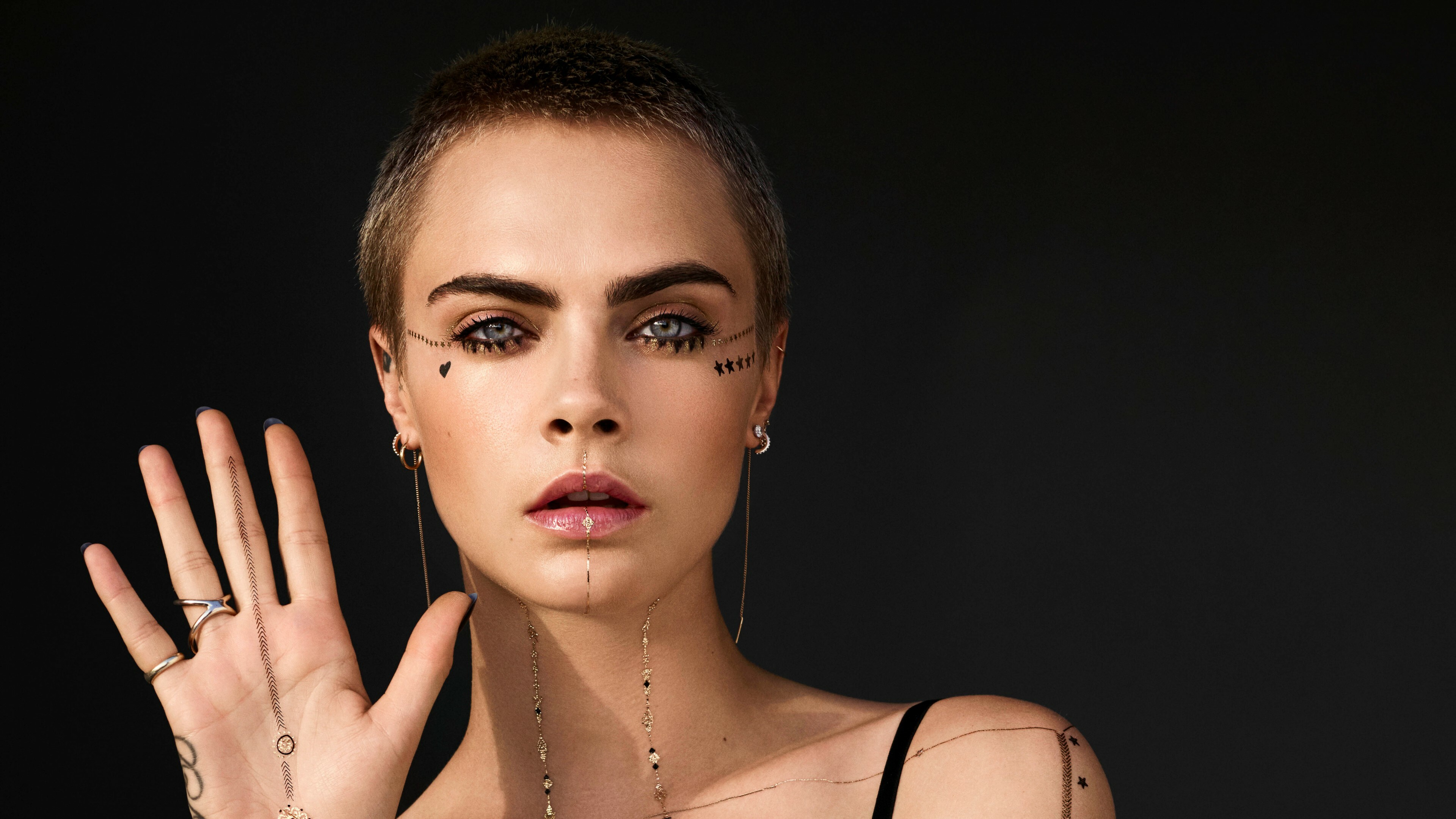 Cara Delevingne, Puma photoshoot, Blonde model, Top fashion, 3840x2160 4K Desktop