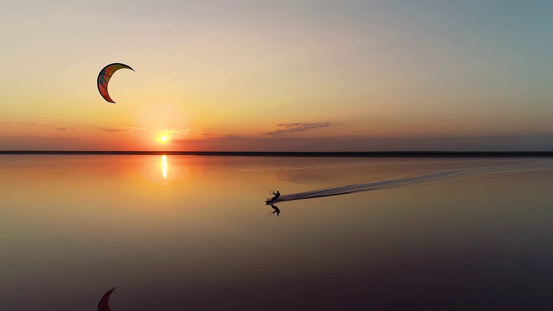 Kiteboarding background, Active lifestyle, Sea breeze, Outdoor pursuit, 1920x1080 Full HD Desktop