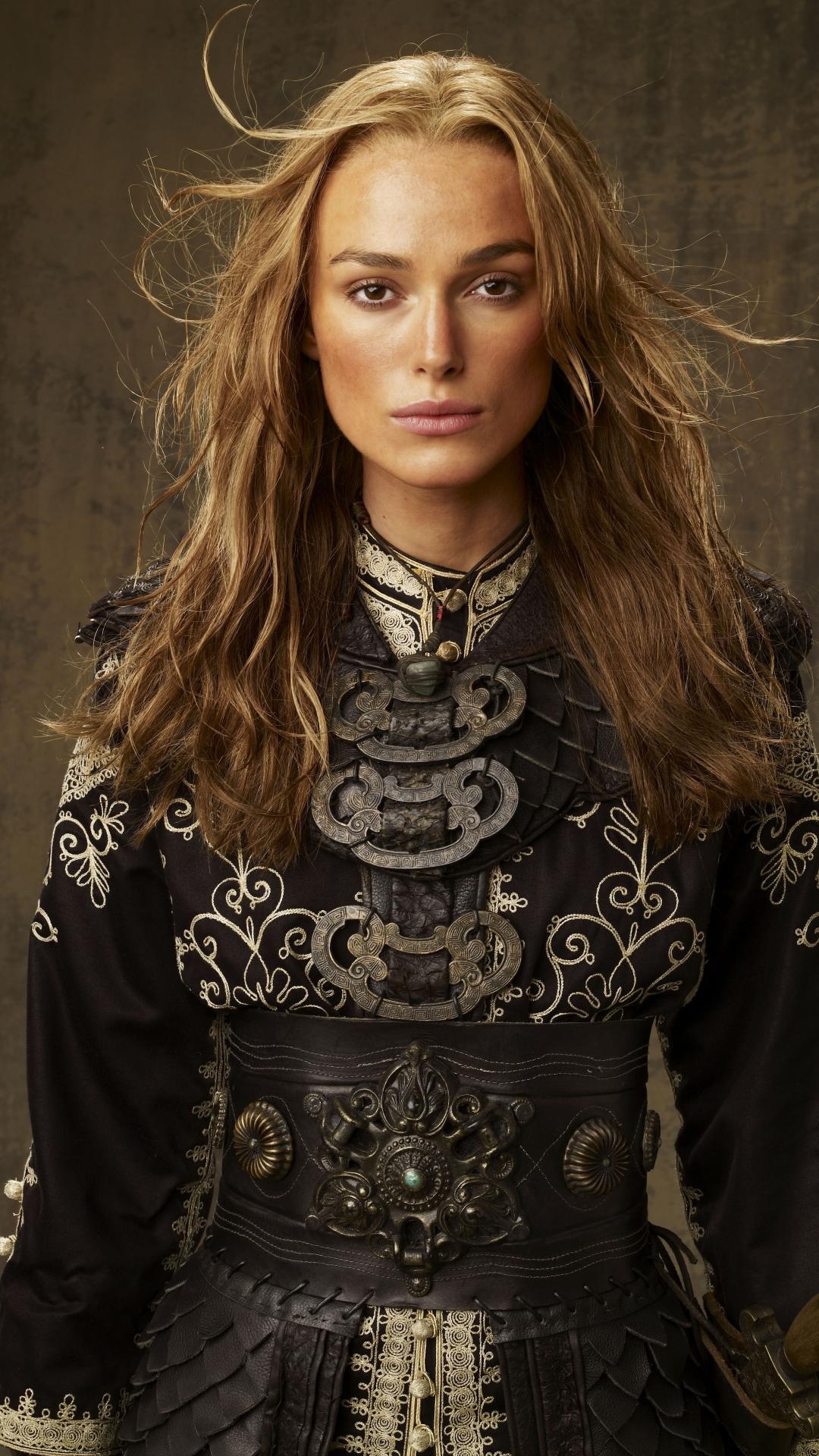 Keira Knightley, Pirates of the Caribbean, Elizabeth Swann, Backgrounds, 1080x1920 Full HD Phone