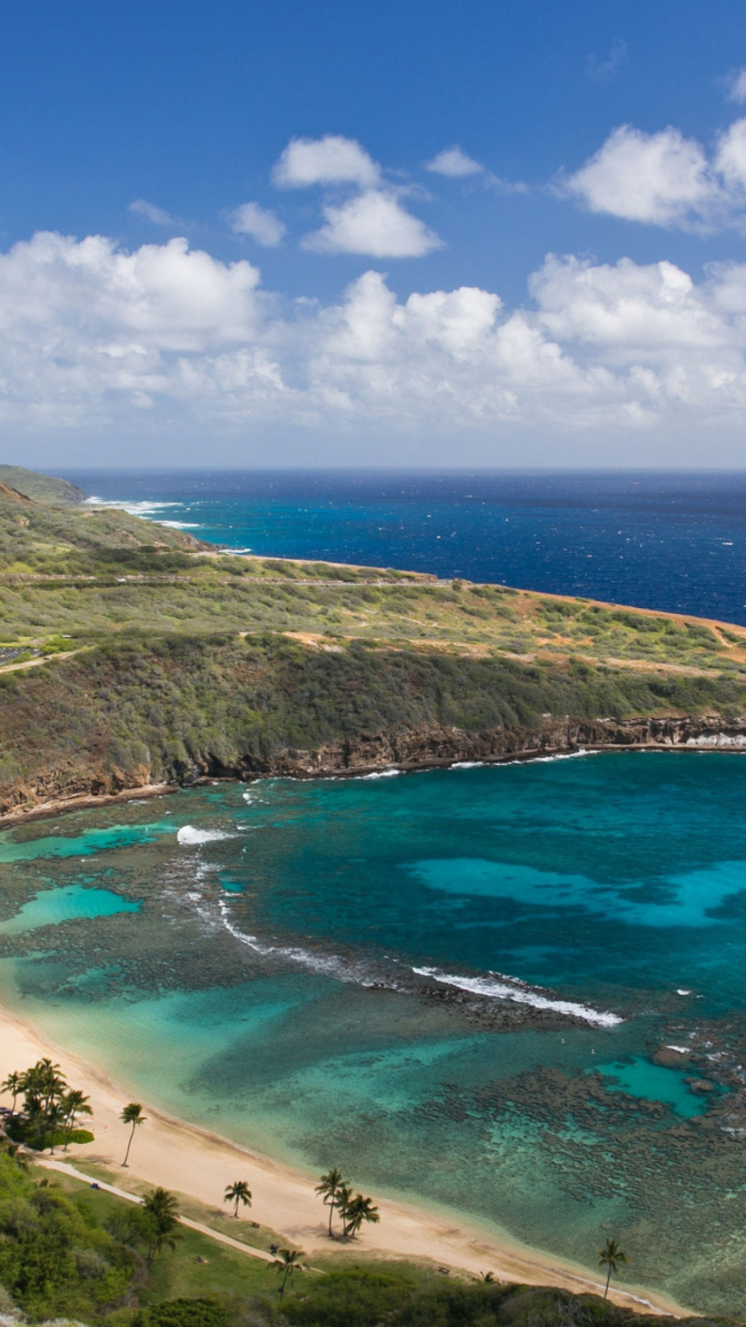 Hanauma Bay wallpaper, O'ahu island beauty, 4K resolution, Travel, 1080x1920 Full HD Phone