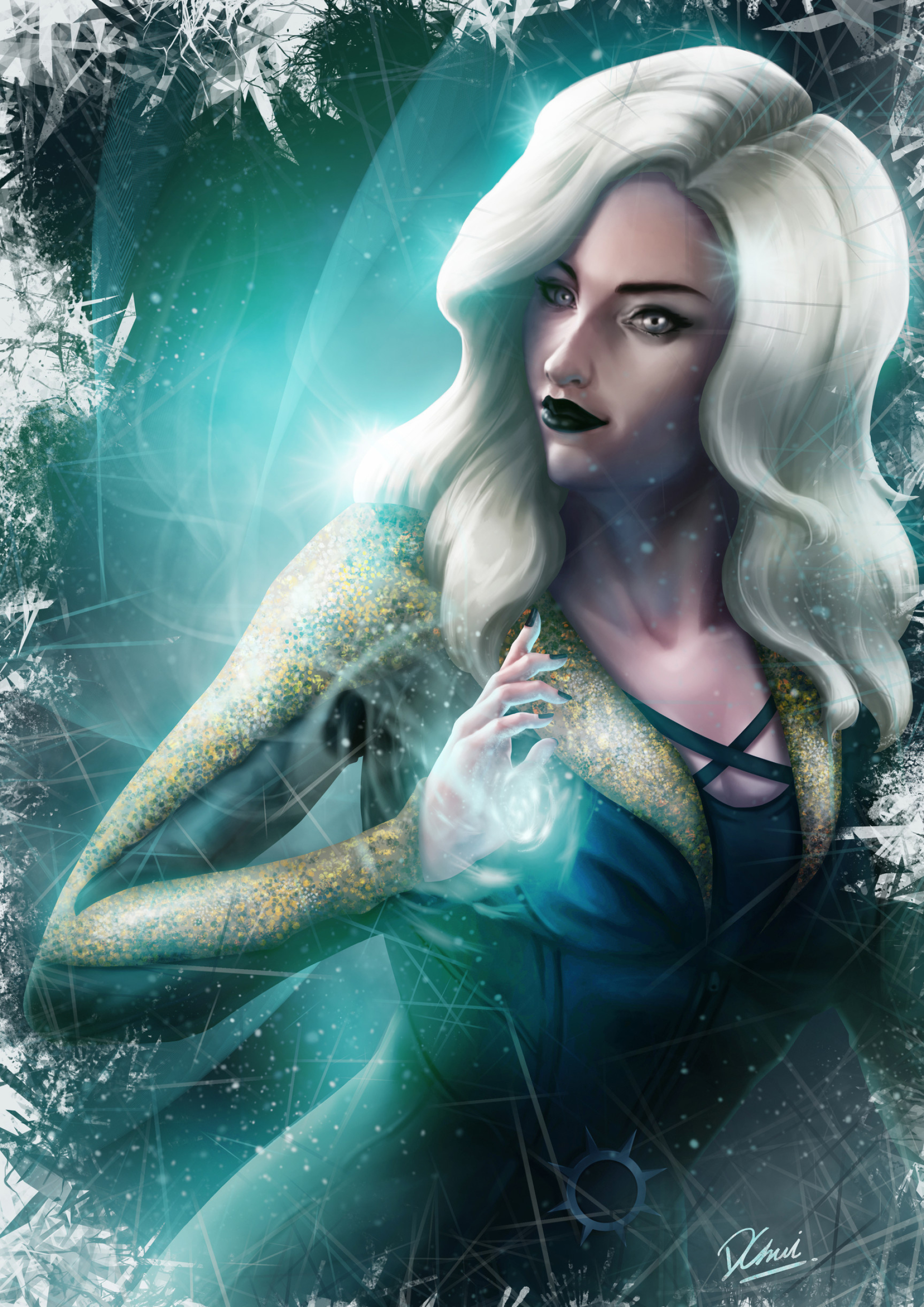 Killer Frost, Comics, Artstation, 8, 1920x2720 HD Phone