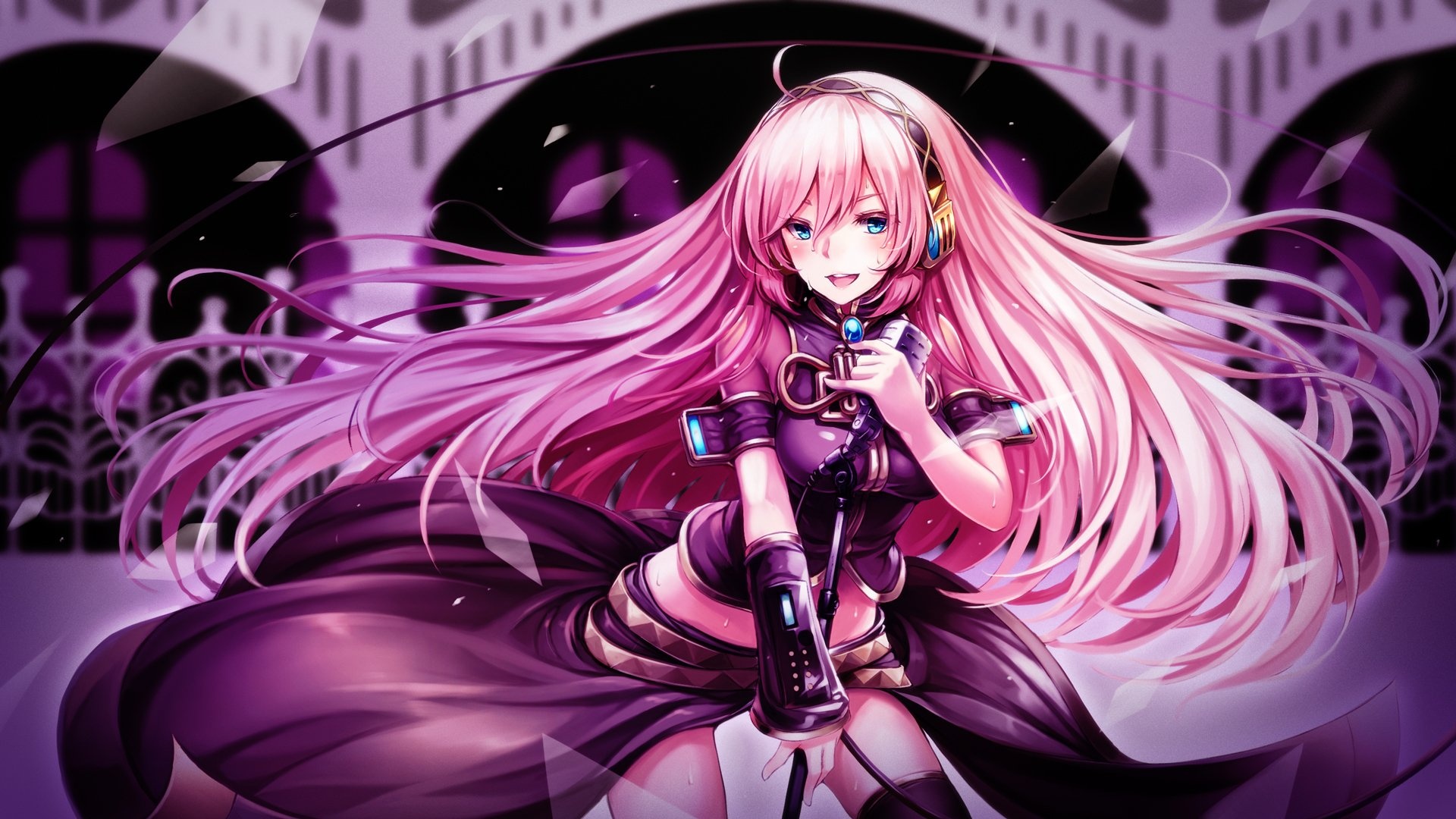 Luka Megurine, Captivating beauty, Melodic harmony, Anime idol, 1920x1080 Full HD Desktop