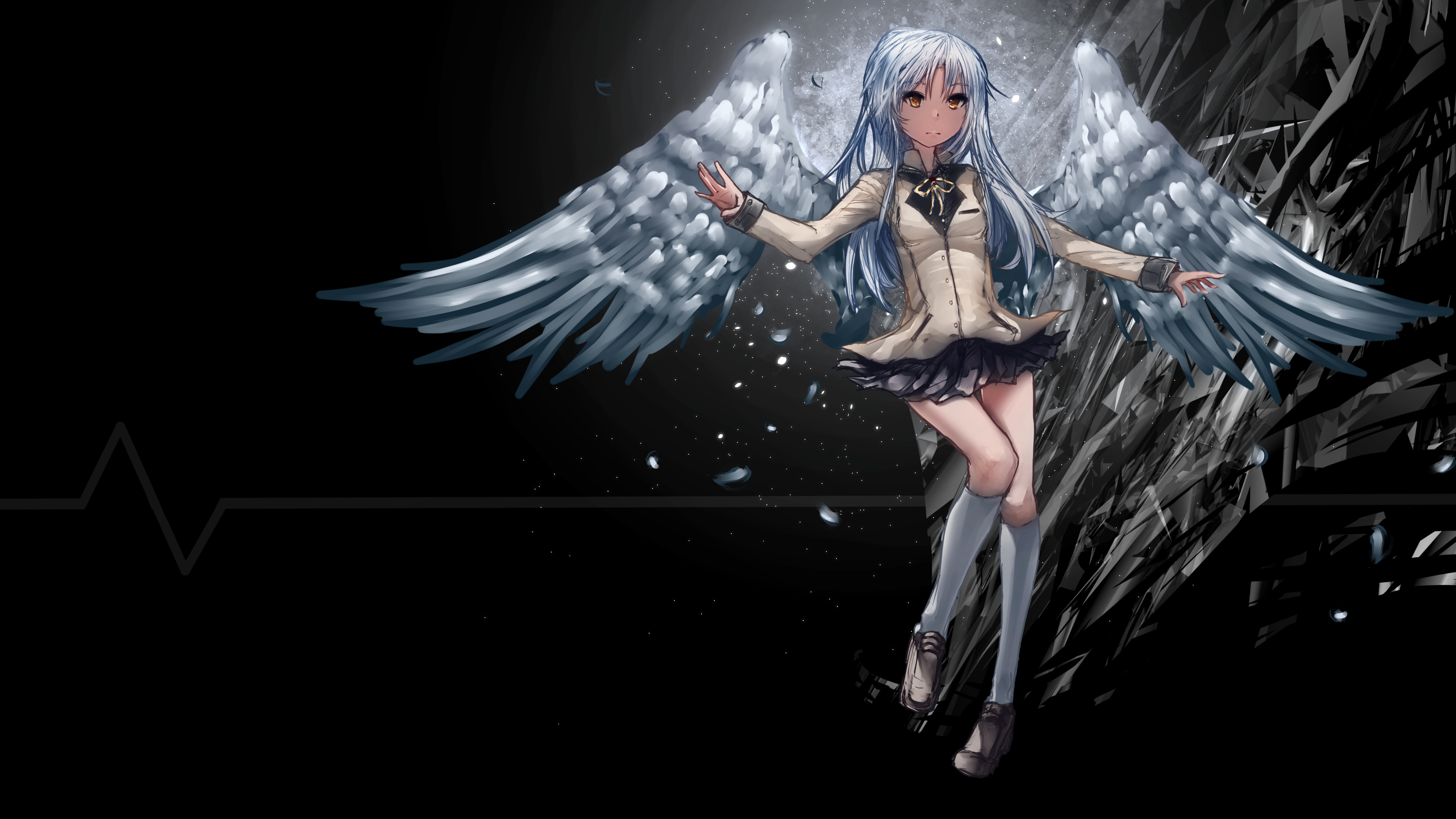 Angel Beats!, Anime, Wallpaper, Sarah Mercado, 3840x2160 4K Desktop