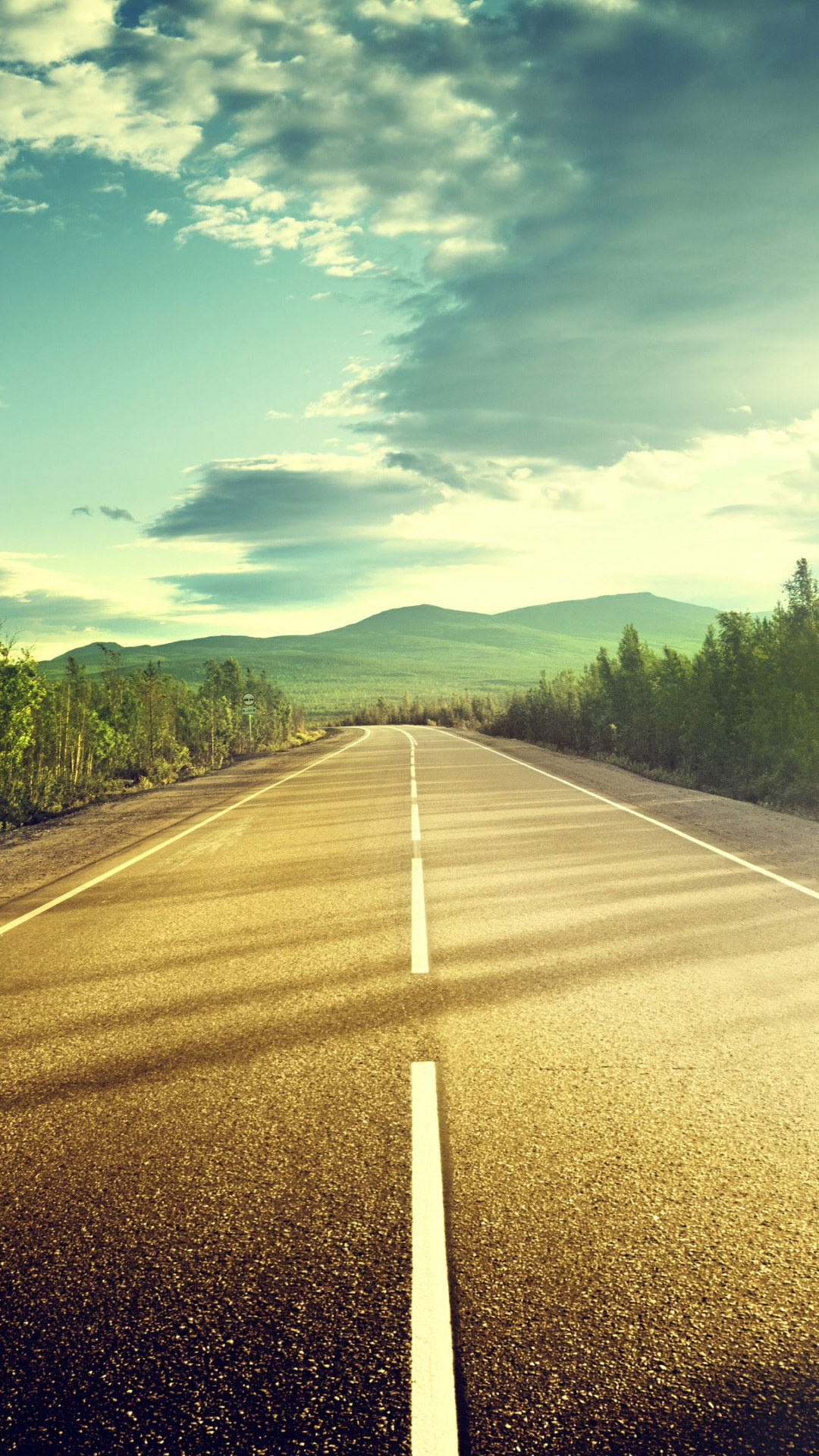 Highway asphalt sunshine, Road trip, Background for you, Wallpaper, 1080x1920 Full HD Phone