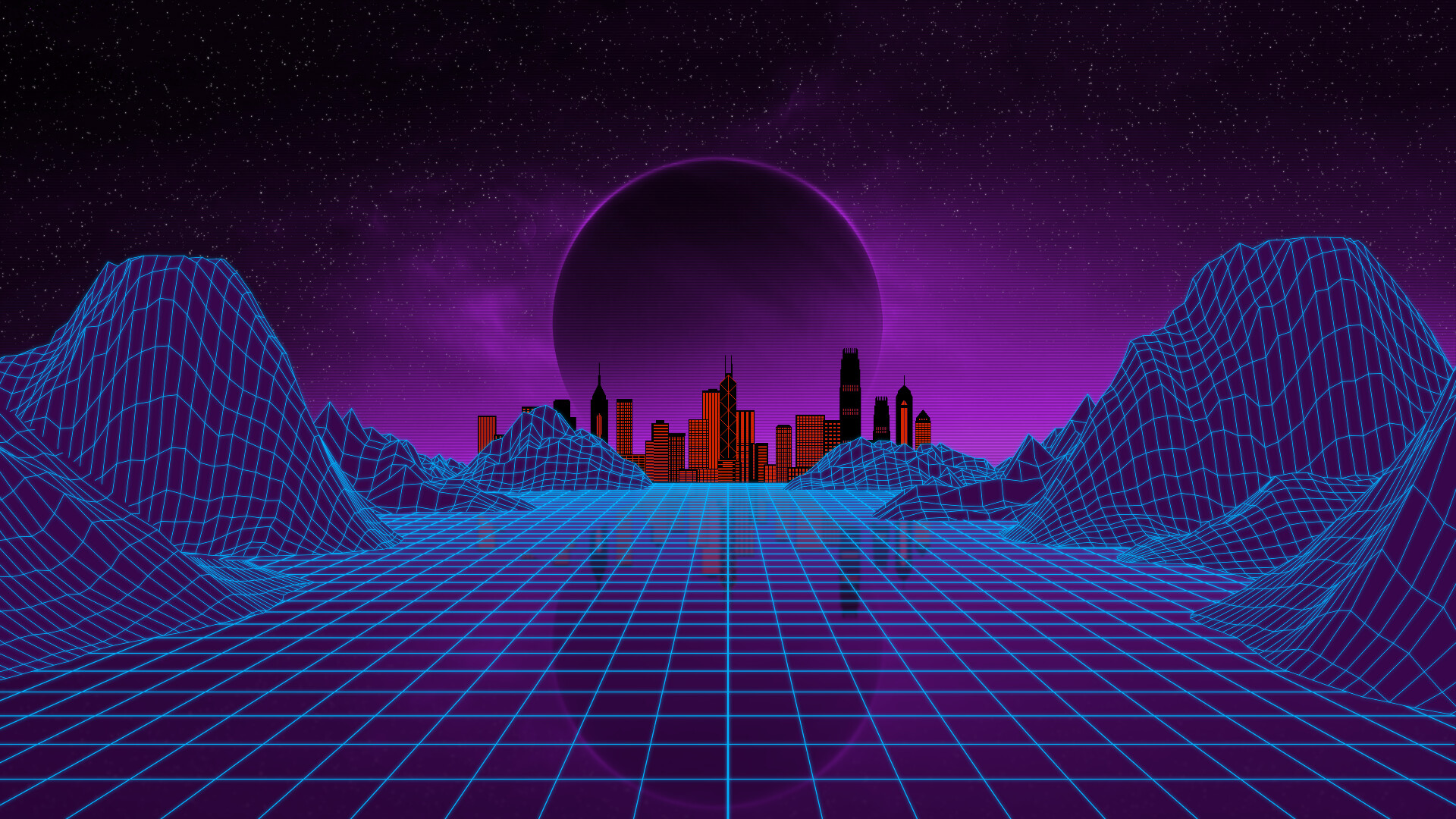 Metaverse, Neon wallpaper, Vaporwave aesthetic, 80s vibes, 1920x1080 Full HD Desktop