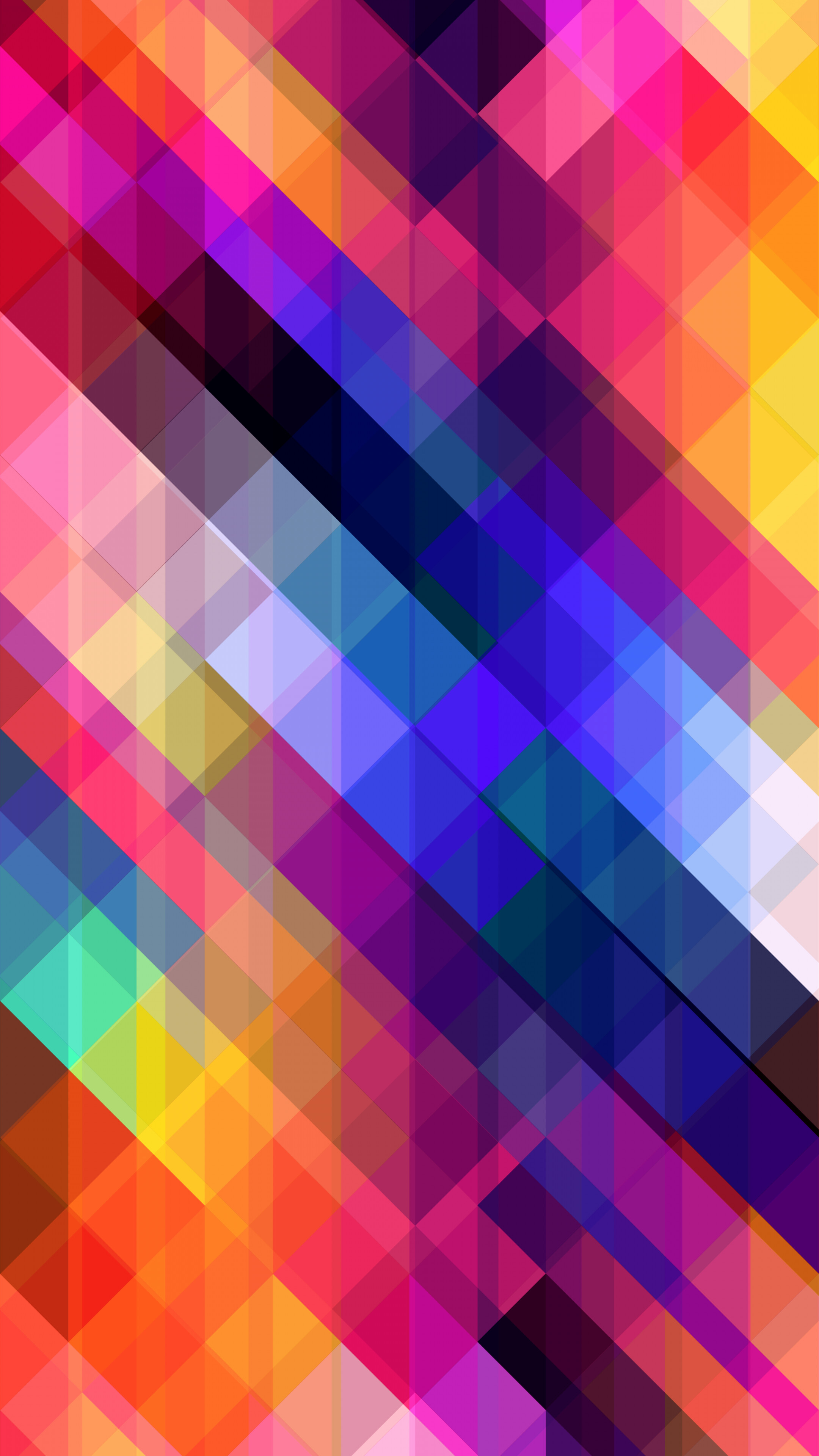 Geometric Abstract, Crossed stripes, Multicolored composition, Abstract art, 2160x3840 4K Phone