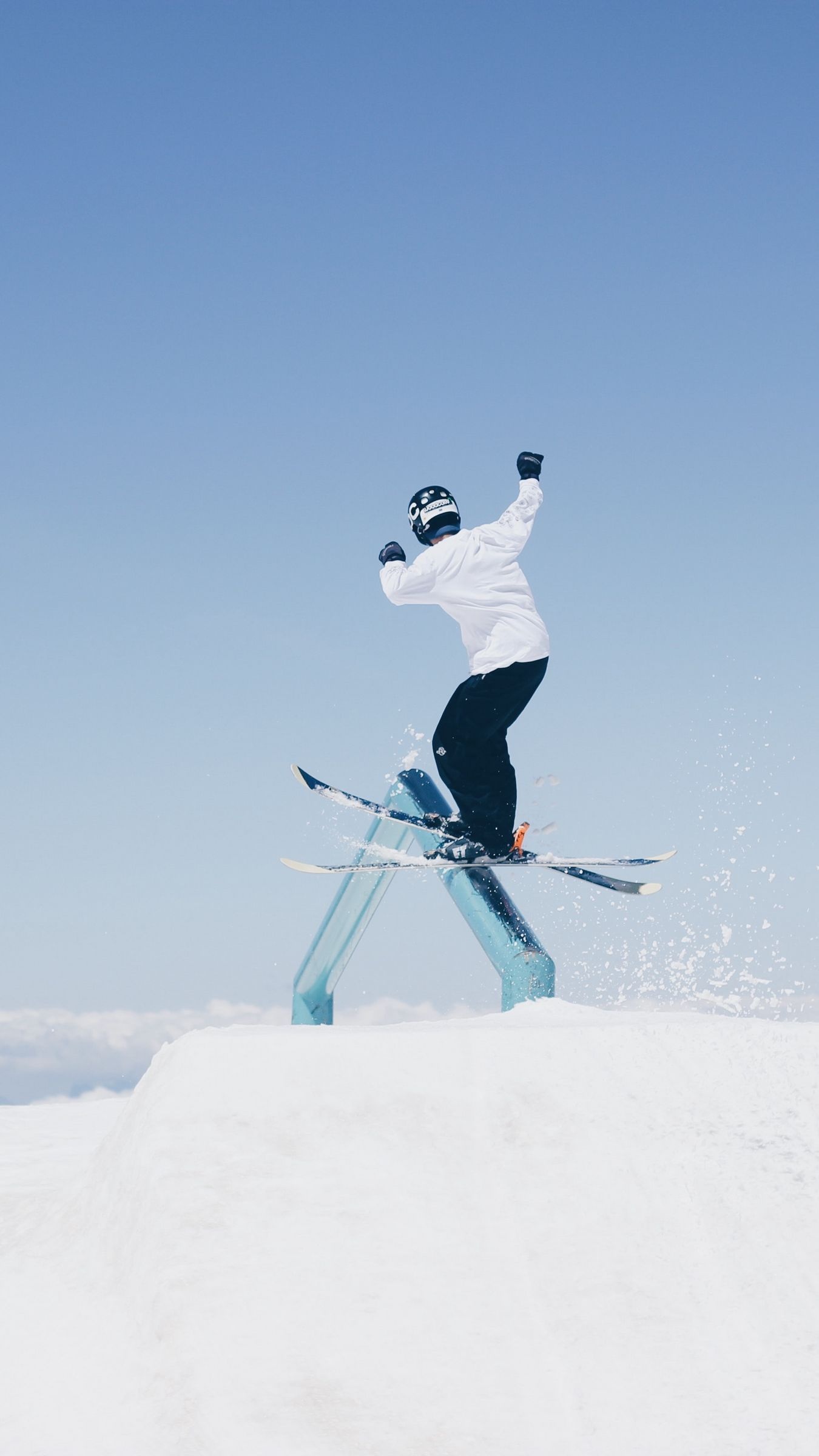 Skiing tricks, skiing, snow, winter, 1350x2400 HD Phone