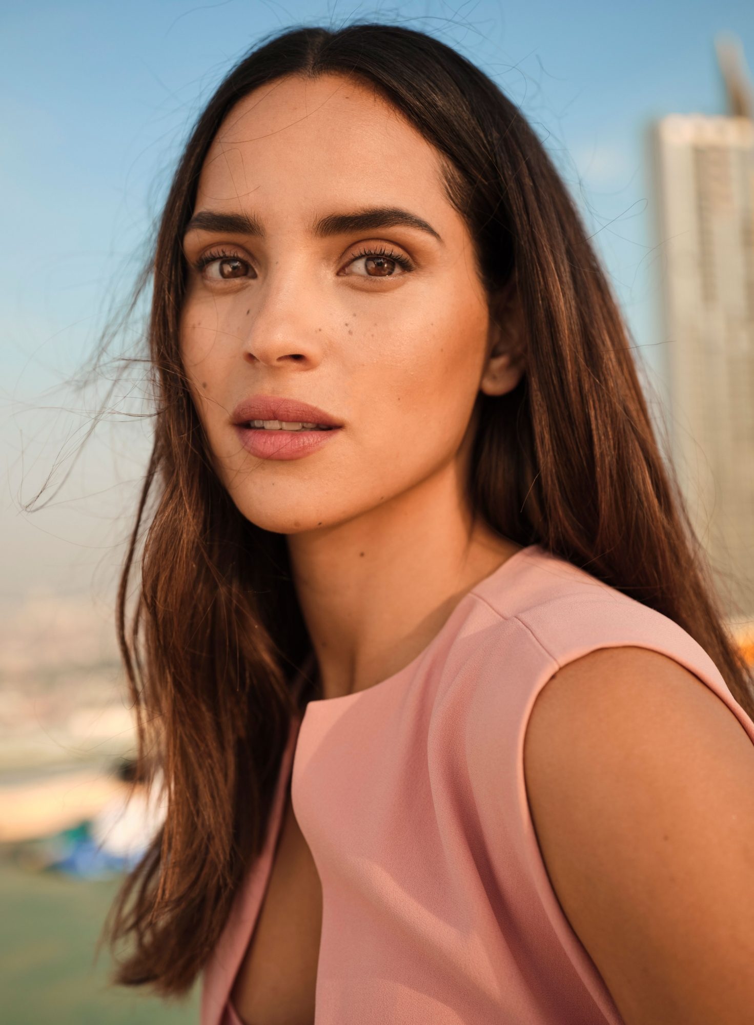 Adria Arjona, Armani Beauty, Makeup and Skincare, 1480x2000 HD Phone