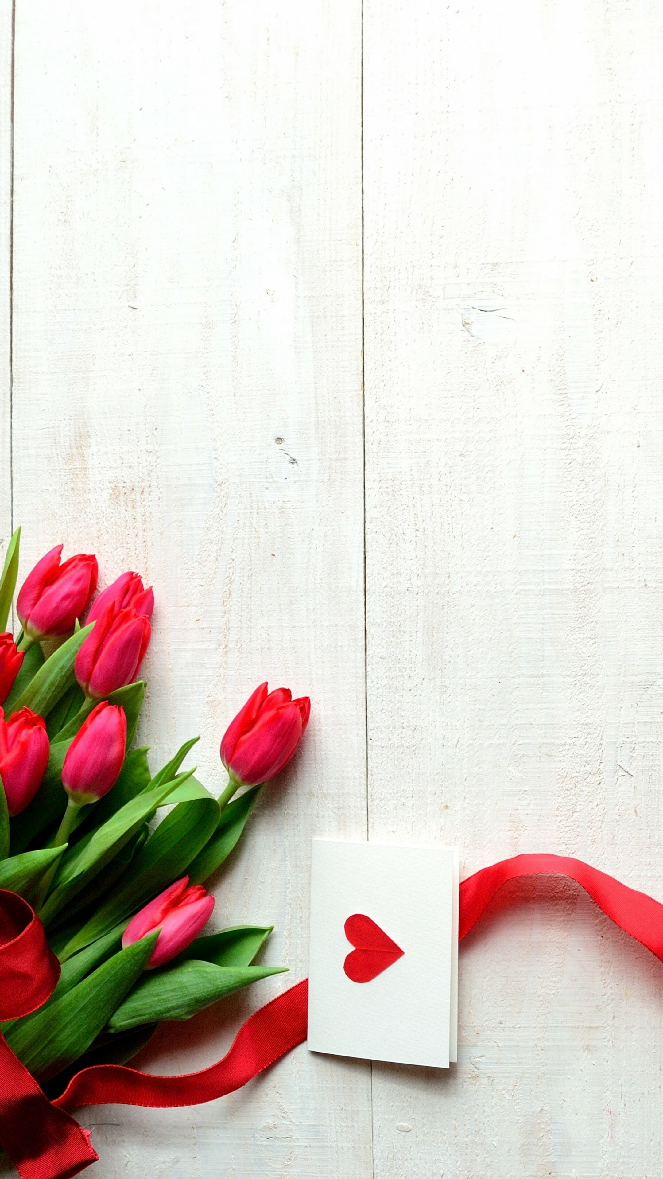 Tulips, Valentine's Day Wallpaper, 2160x3840 4K Phone