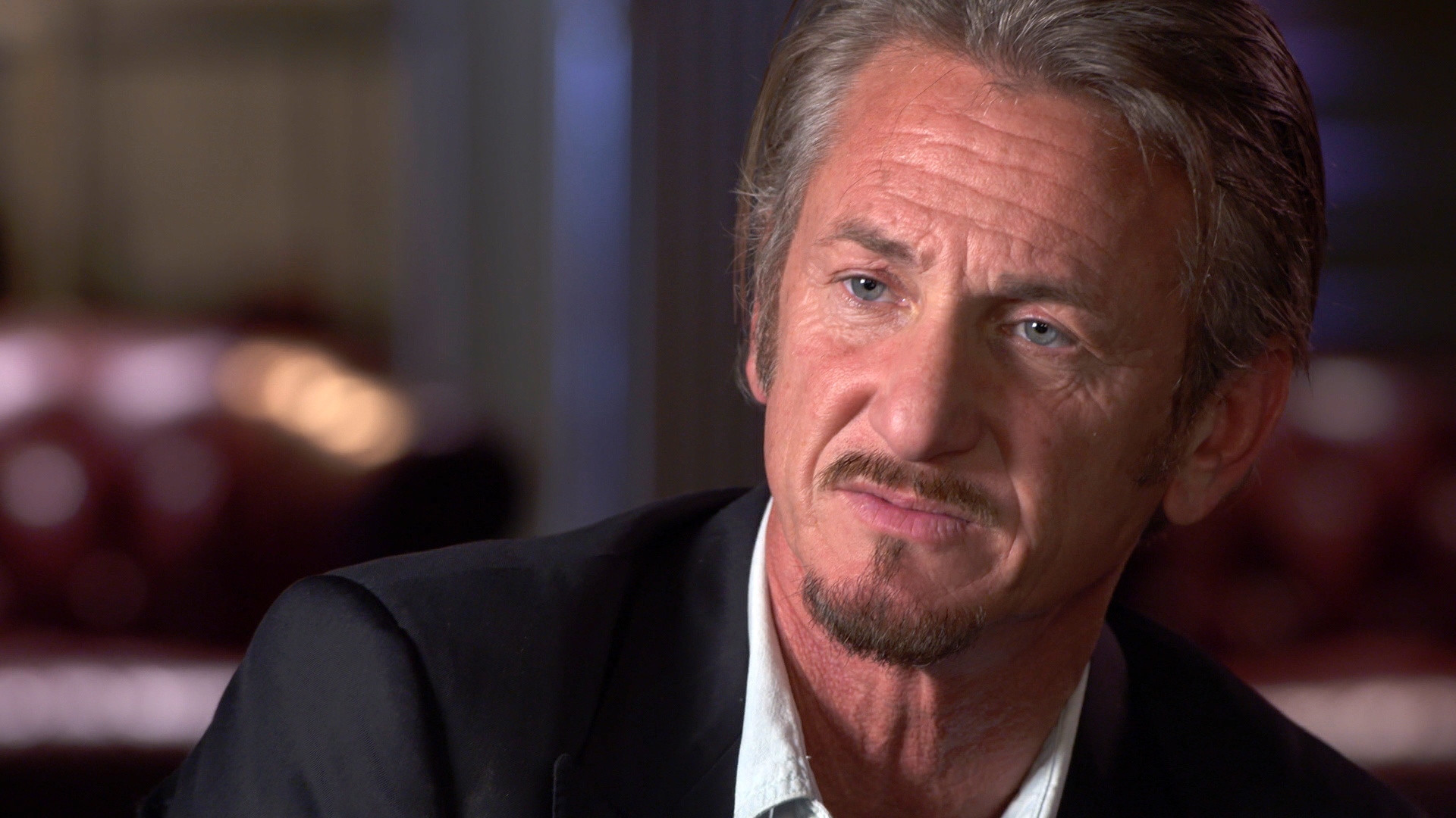 Sean Penn, CBS news, 1920x1080 Full HD Desktop