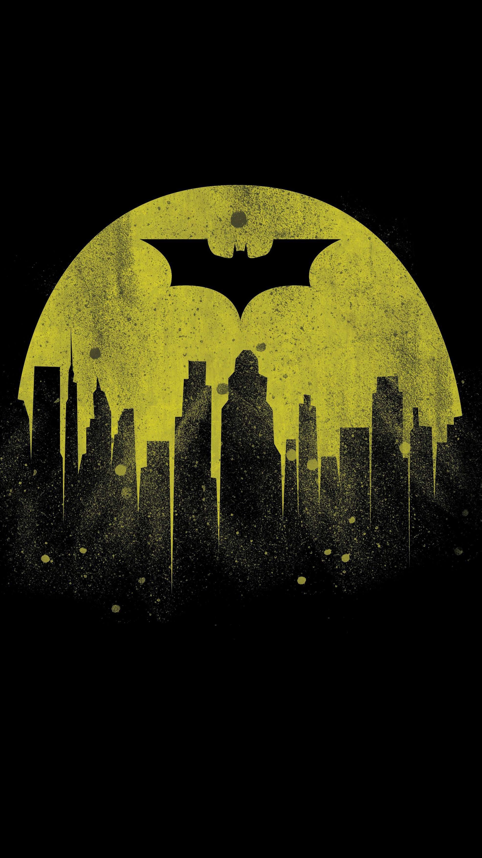 Logo, Batman Wallpaper, 1980x3510 HD Phone