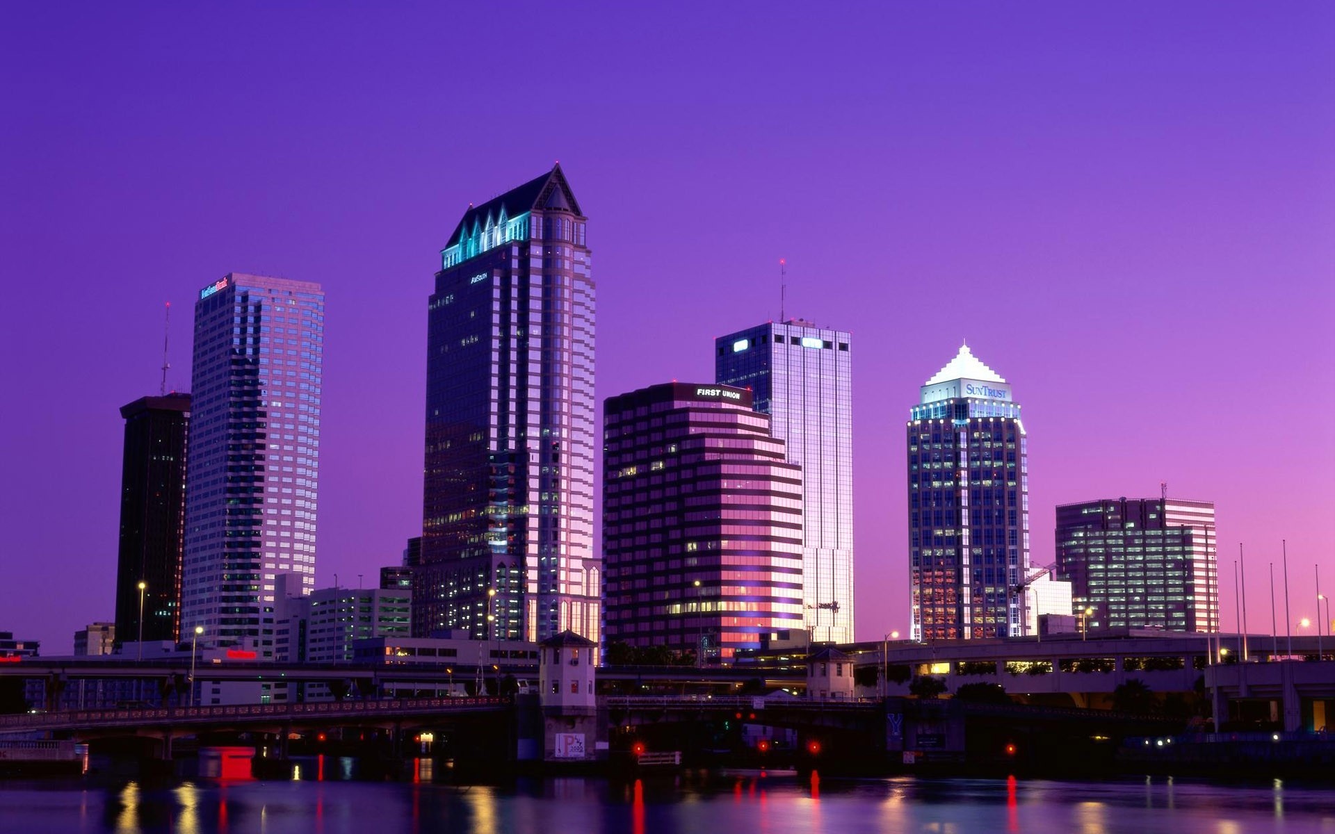 Tampa skyline, Florida, HD wallpapers, Breathtaking views, 1920x1200 HD Desktop