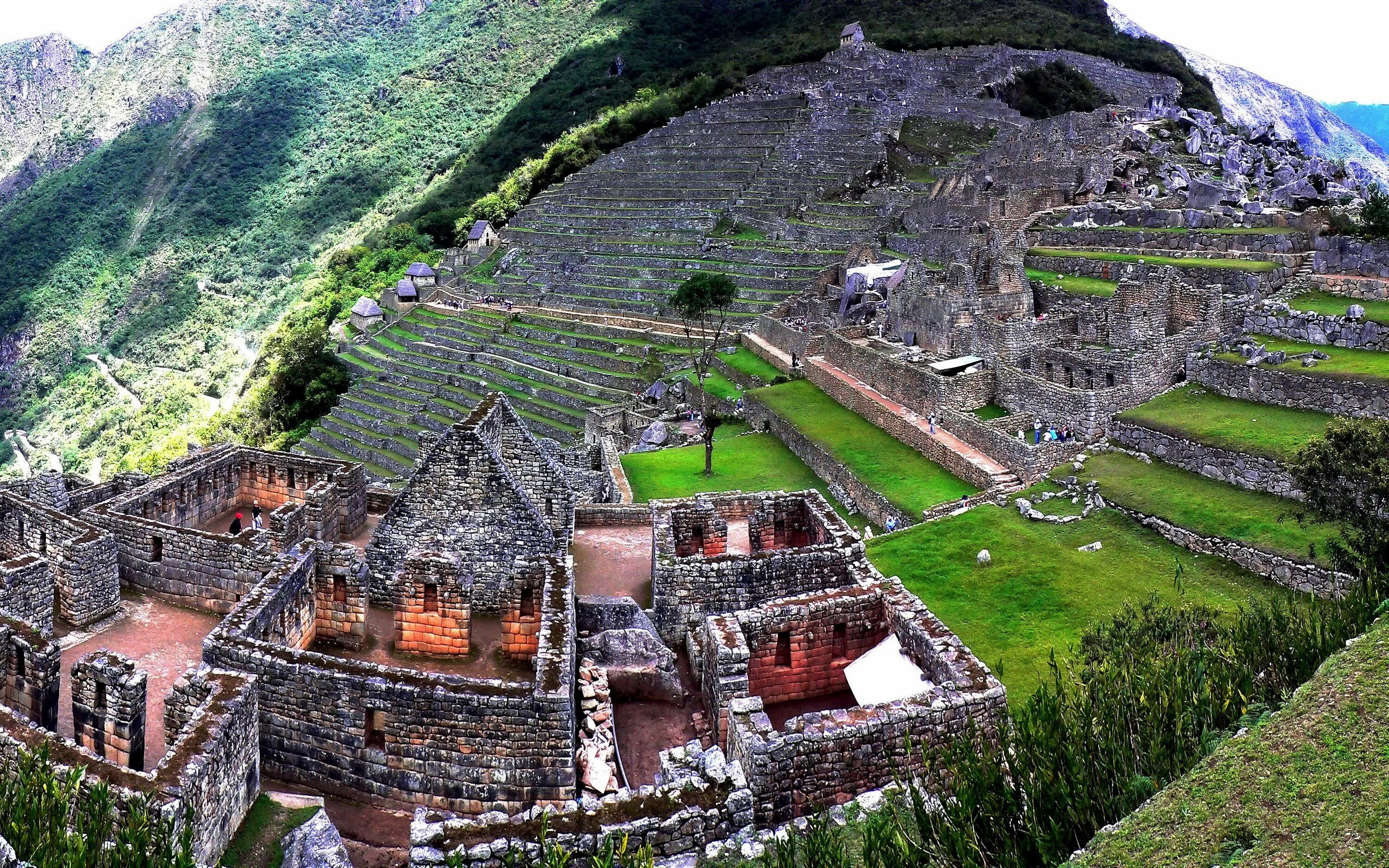 Machu Picchu, Peru South, Inca ruins, Mountains, 3000x1880 HD Desktop