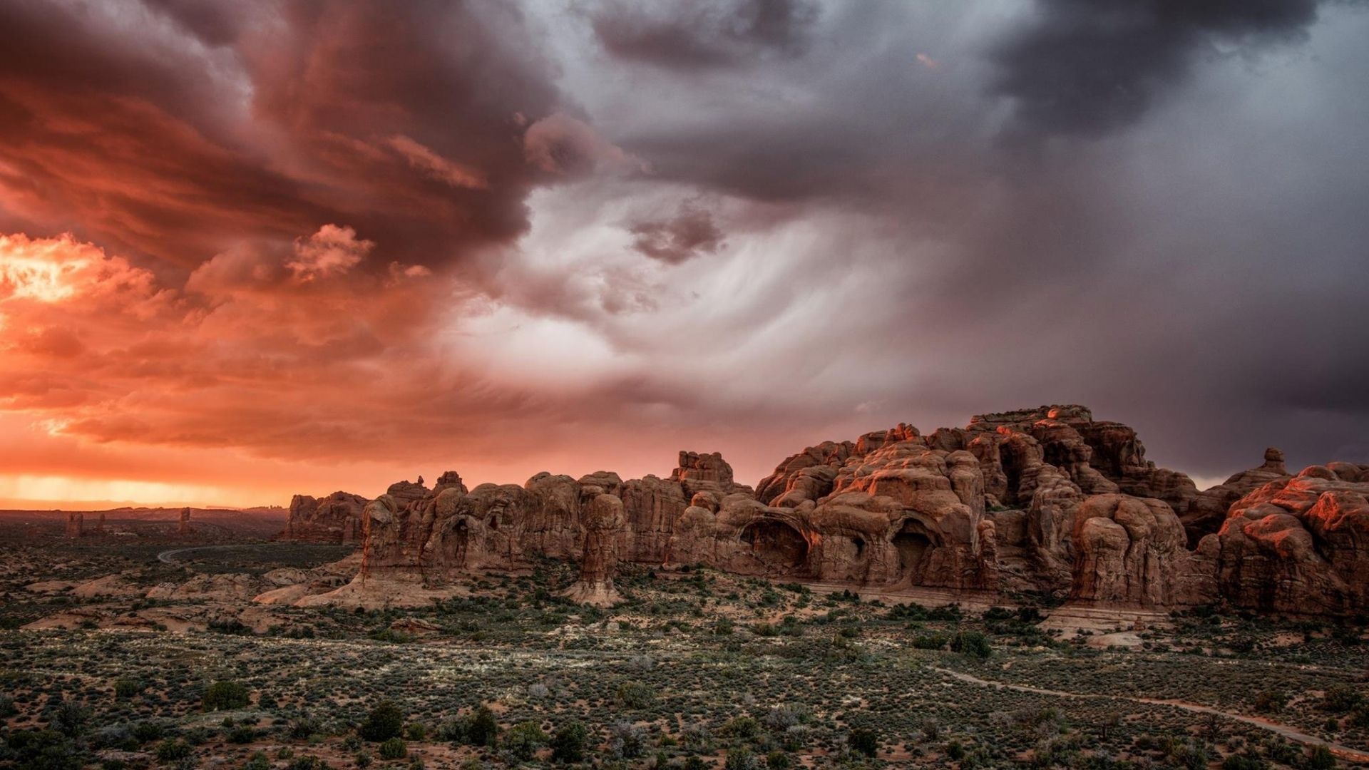 Stormy spectacle, Breathtaking scenery, HD wallpaper, Xfce desktop feature, 1920x1080 Full HD Desktop