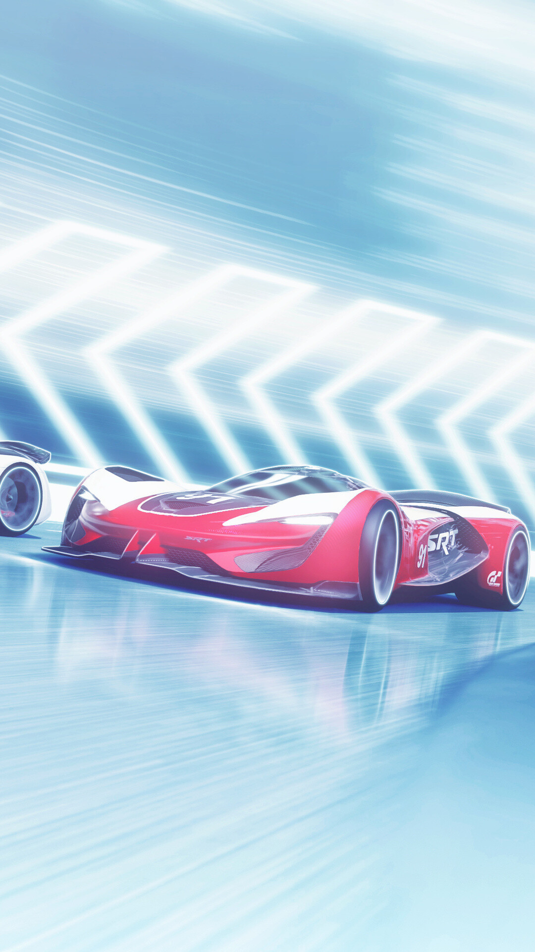 Dodge SRT Tomahawk Vision GT, Gran Turismo 7 Wallpaper, 1080x1920 Full HD Phone