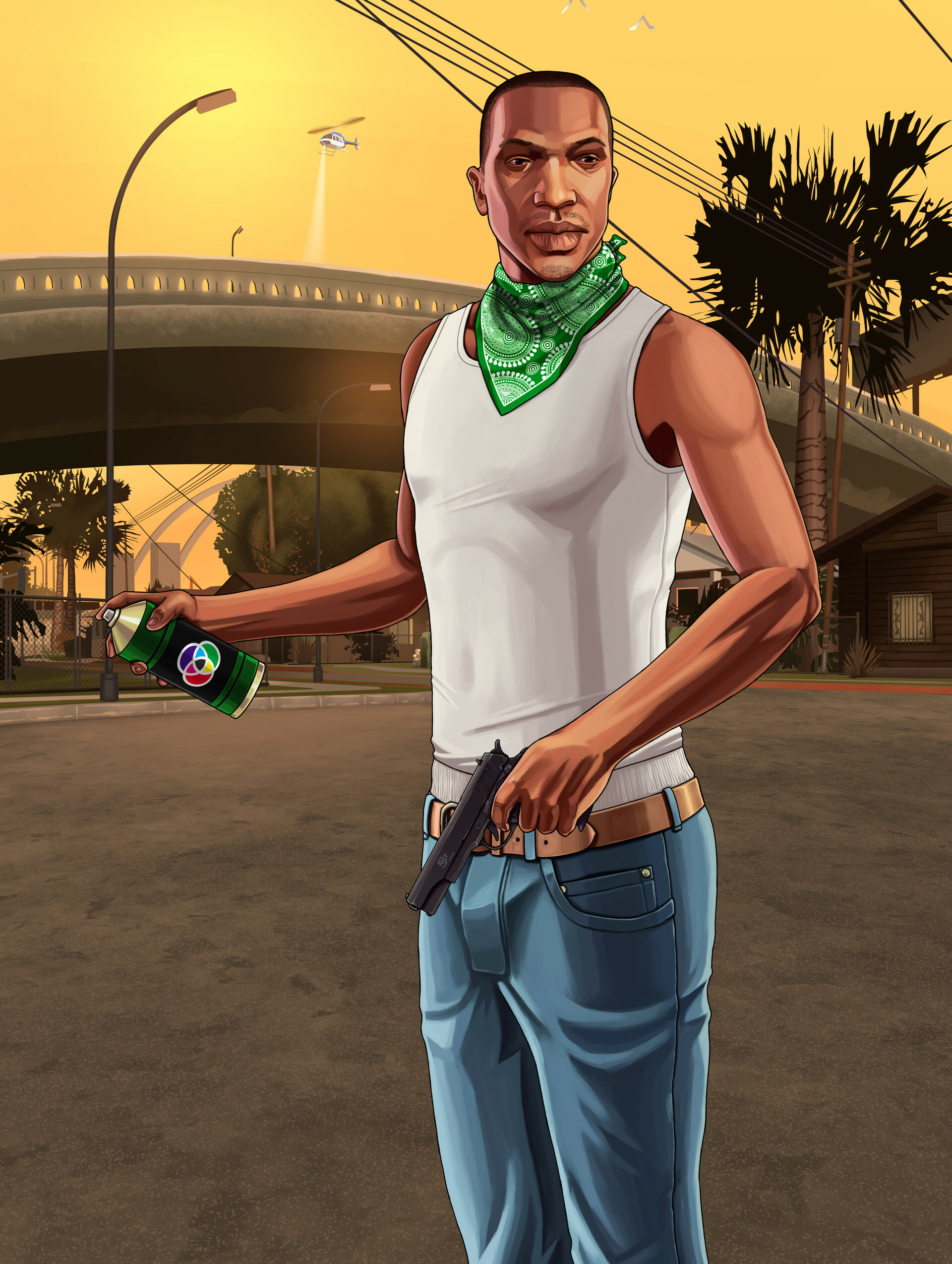 Carl Johnson, Grand Theft Auto: San Andreas Wallpaper, 1920x2550 HD Phone