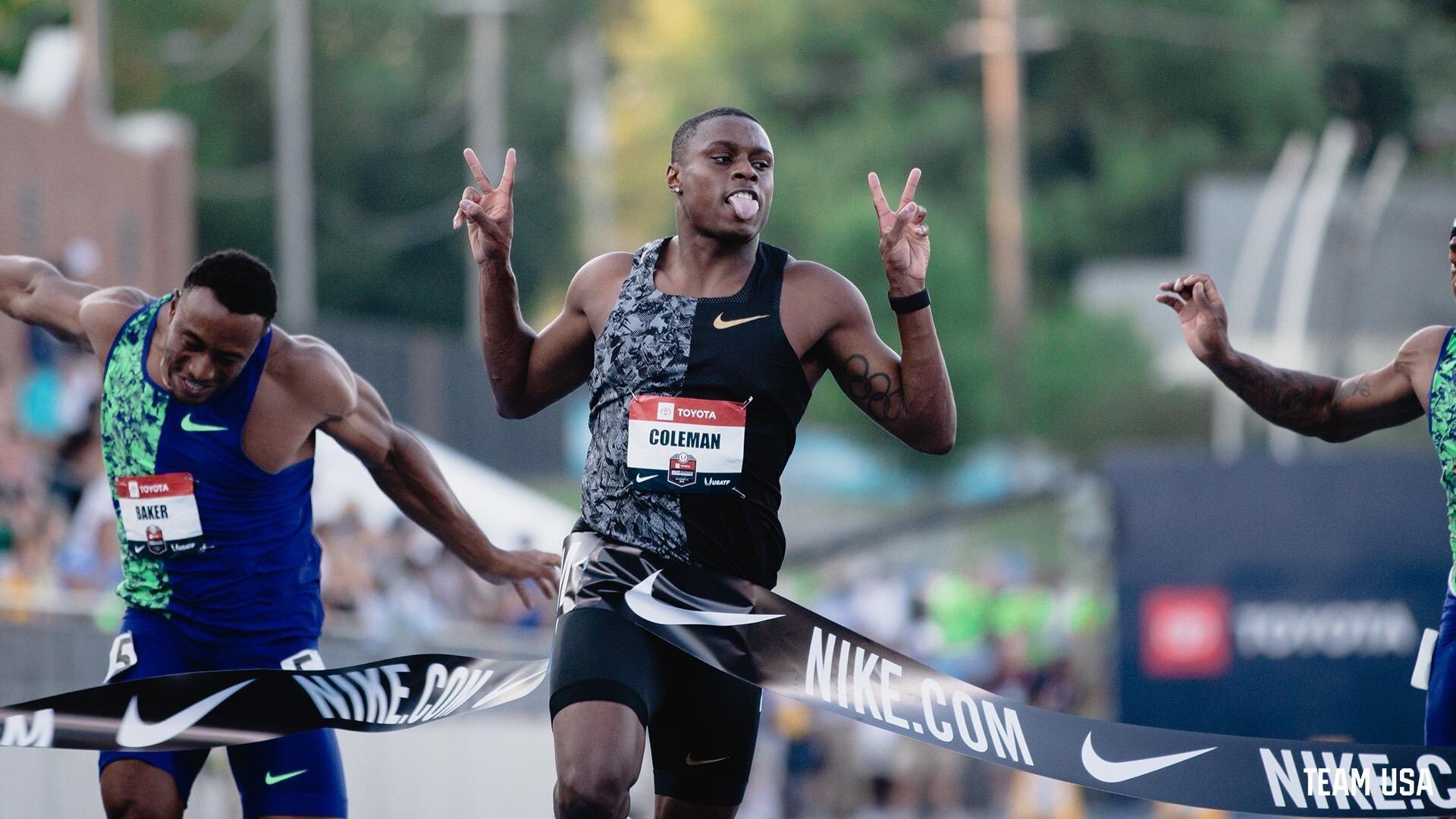 Christian Coleman, World 100m champion, Athletics world championships, Victory, 1920x1080 Full HD Desktop