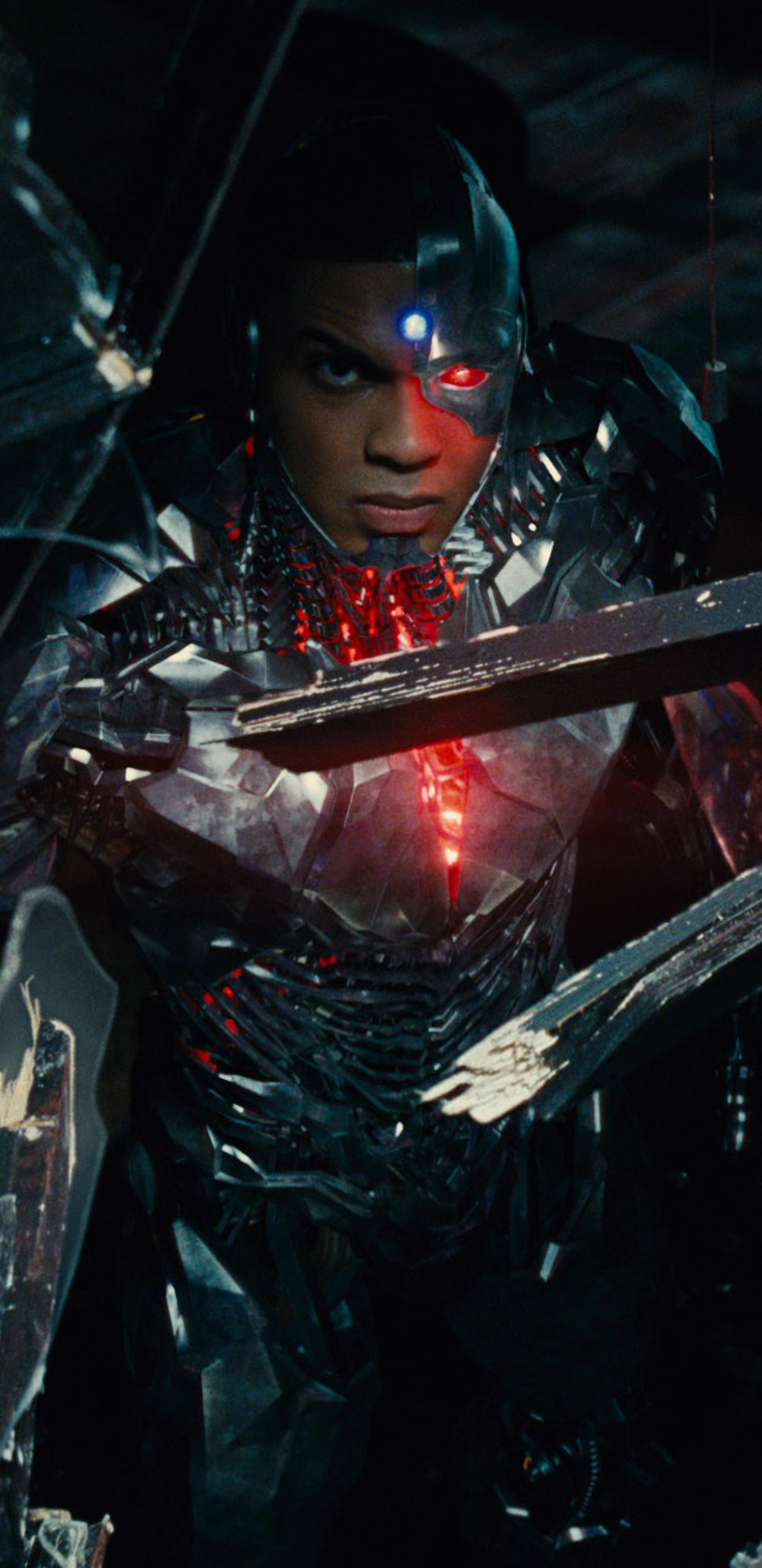 Cyborg in Justice League 2017, Samsung Galaxy Note, 1440x2960 HD Phone