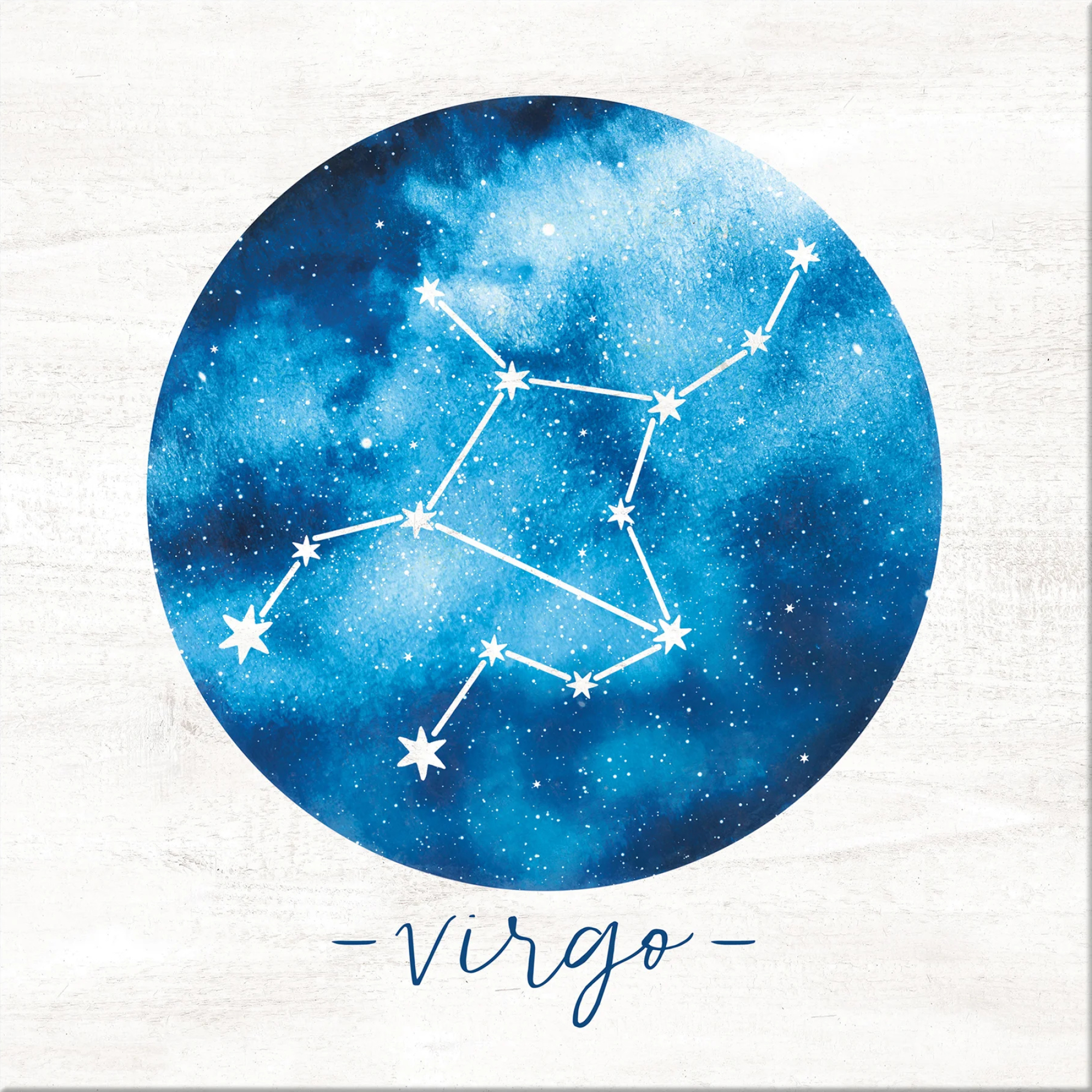 Blue elephant art, Virgo zodiac canvas, Astrological symbolism, 2000x2000 HD Phone