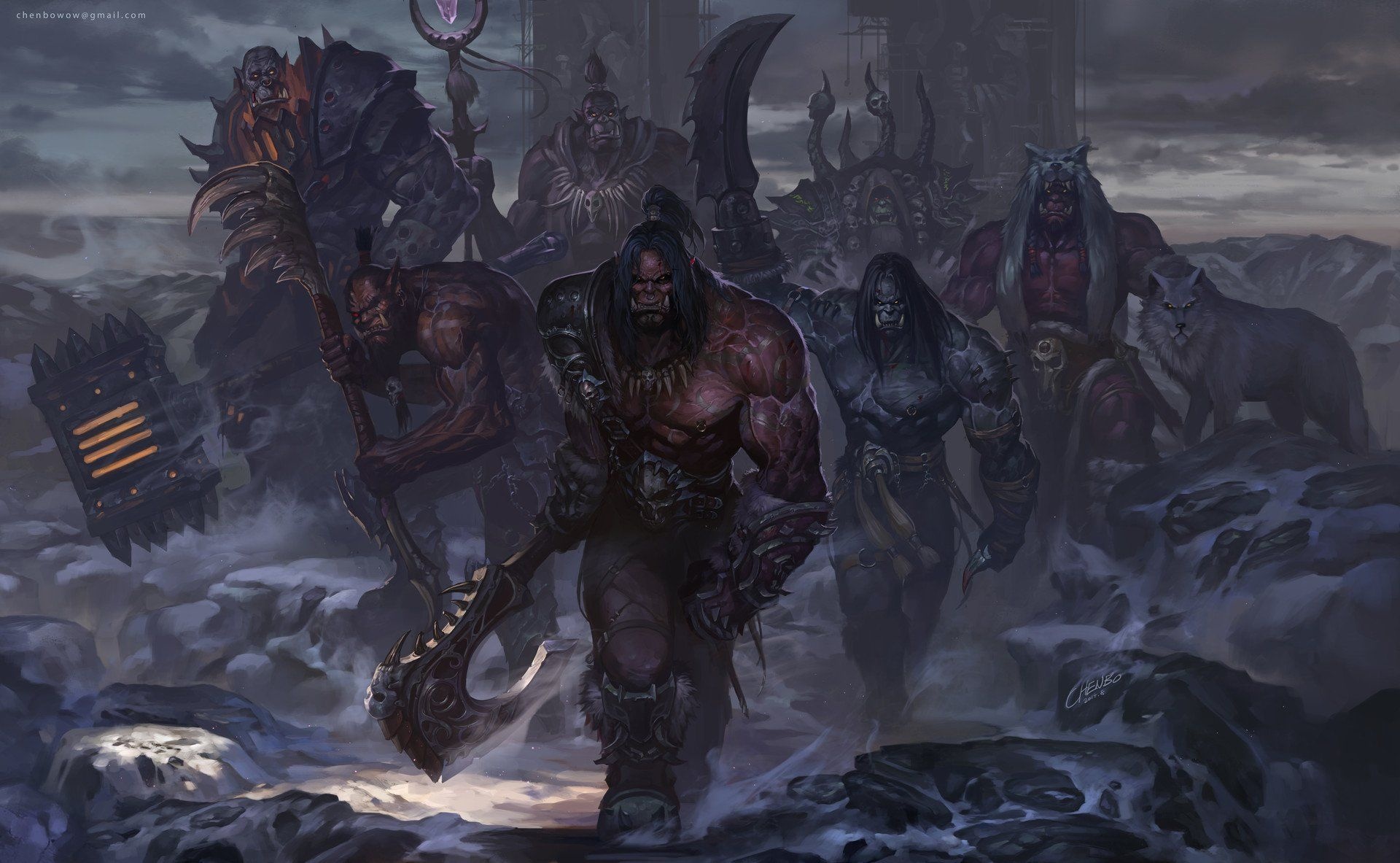 Strategy Game, Grom Hellscream, Wallpaper, Backgrounds, 1920x1190 HD Desktop