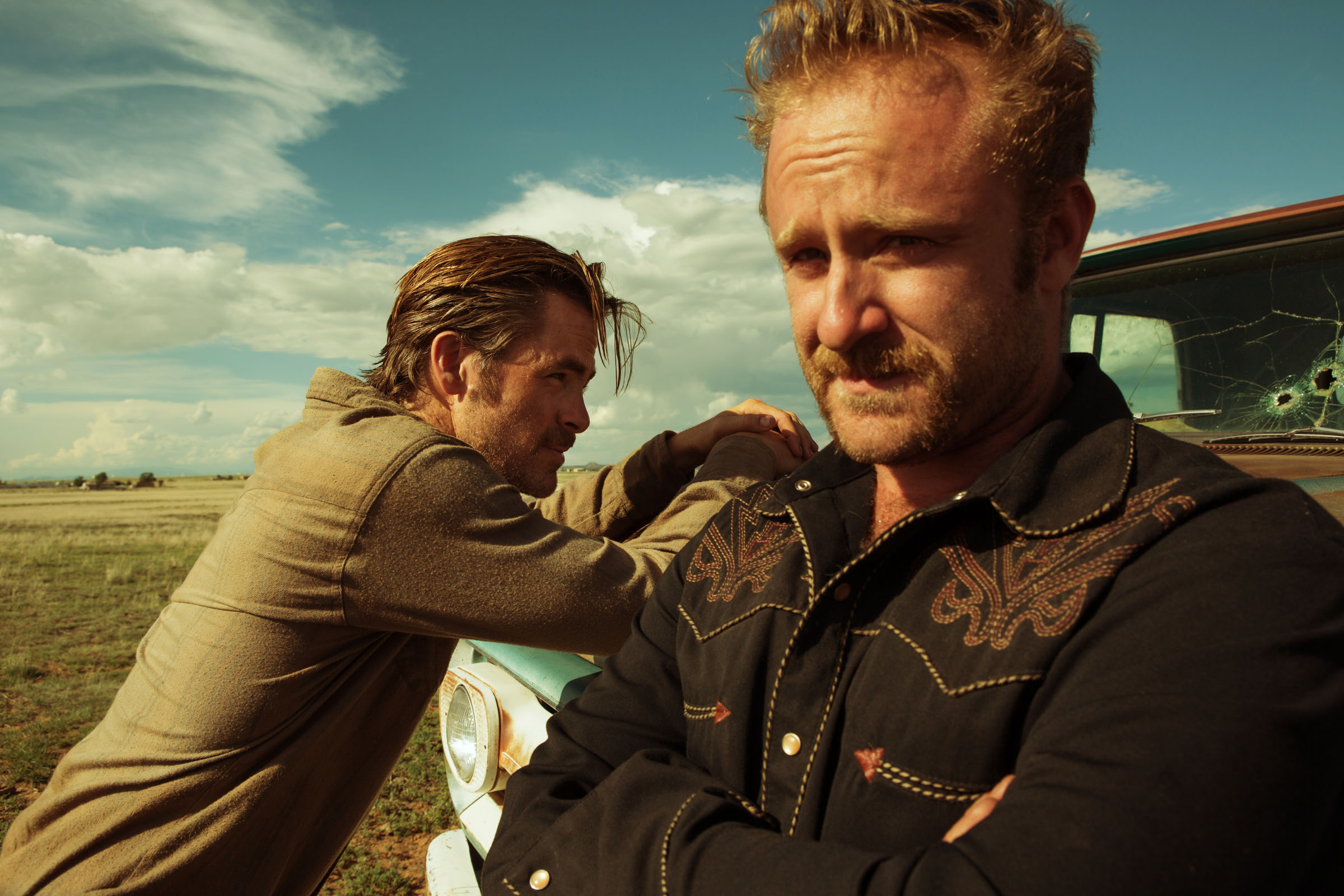 Ben Foster, Hell or High Water, Chris Pine, Movie, 2400x1600 HD Desktop