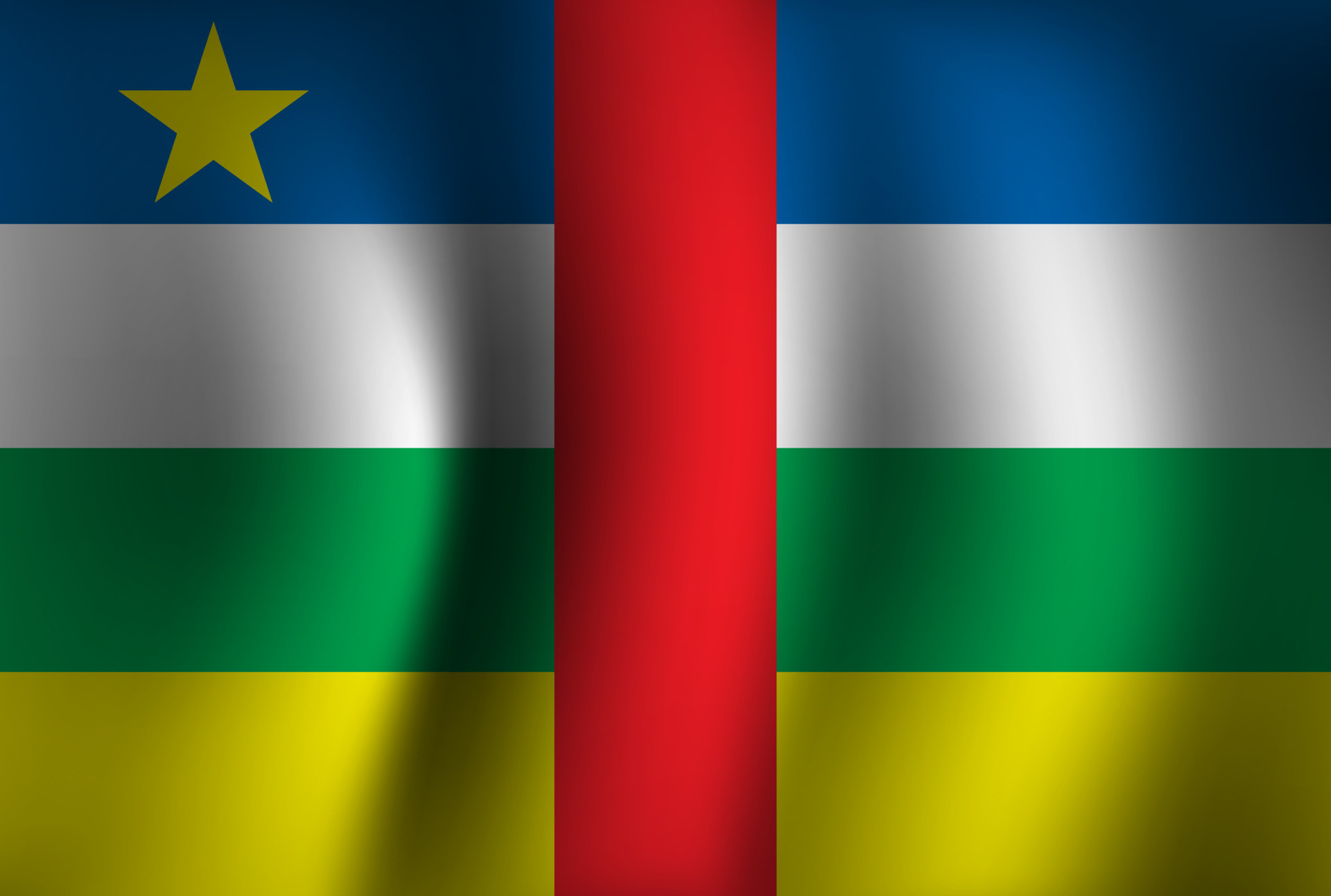 Central African Republic, Travels, Flag background waving, National independence day, 1920x1300 HD Desktop