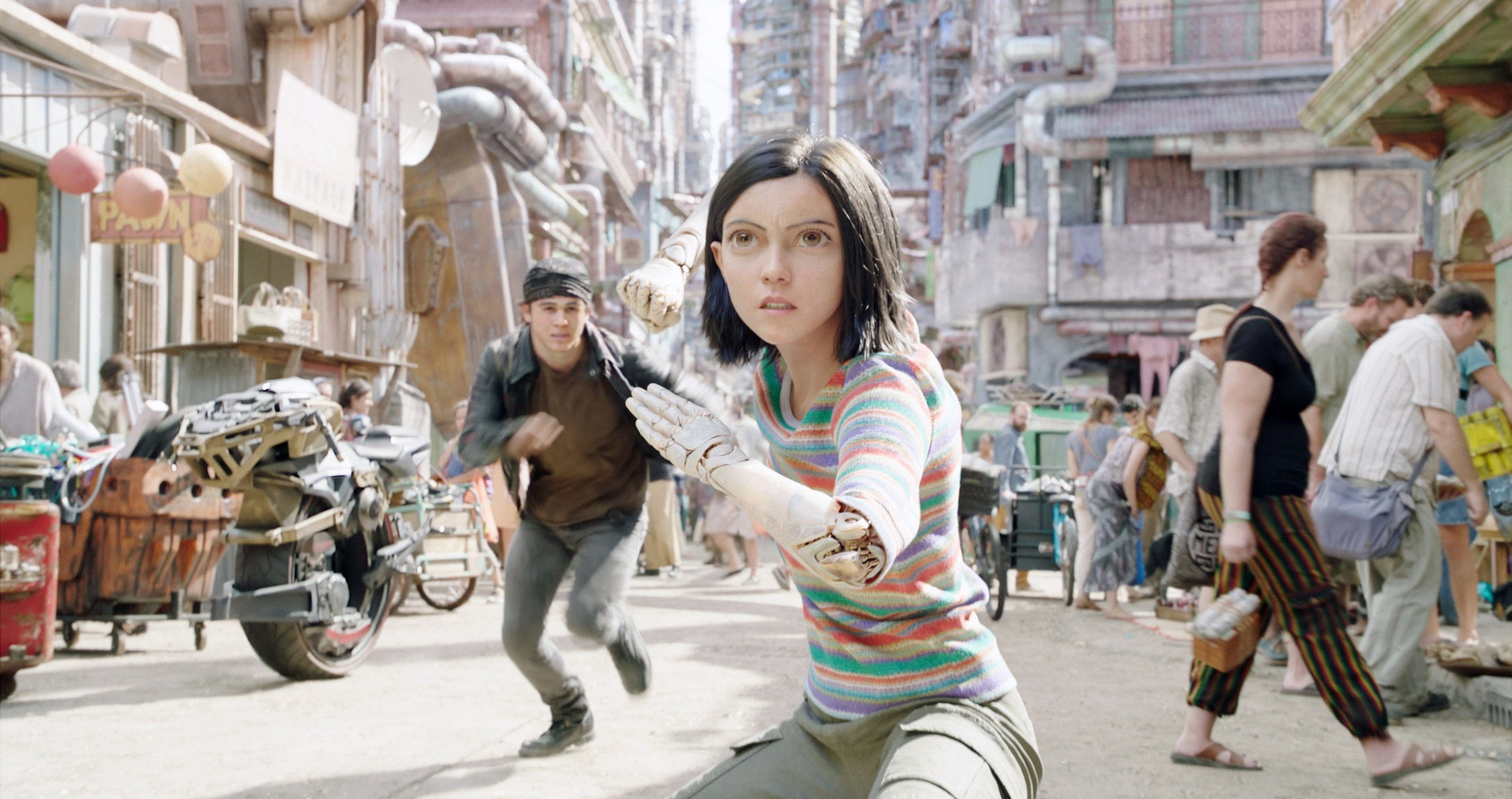 Alita Battle Angel, Robert Rodriguez, James Cameron, Robot film, 2180x1160 HD Desktop