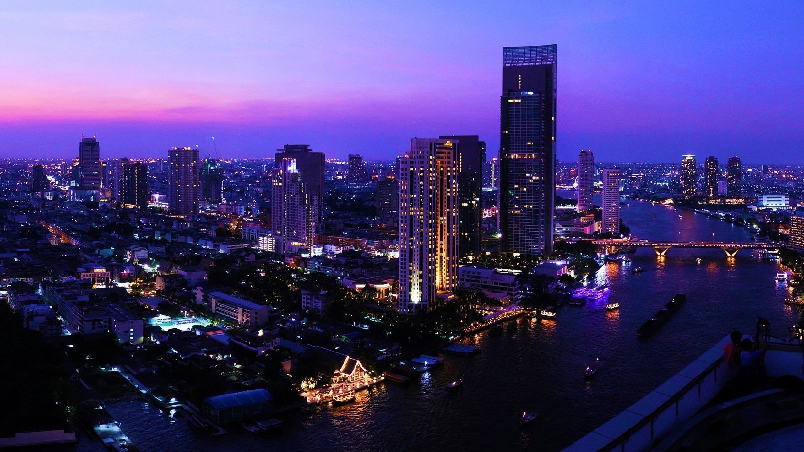 Thailand Bangkok cities, Cityscape wallpaper, 2560x1440 HD Desktop