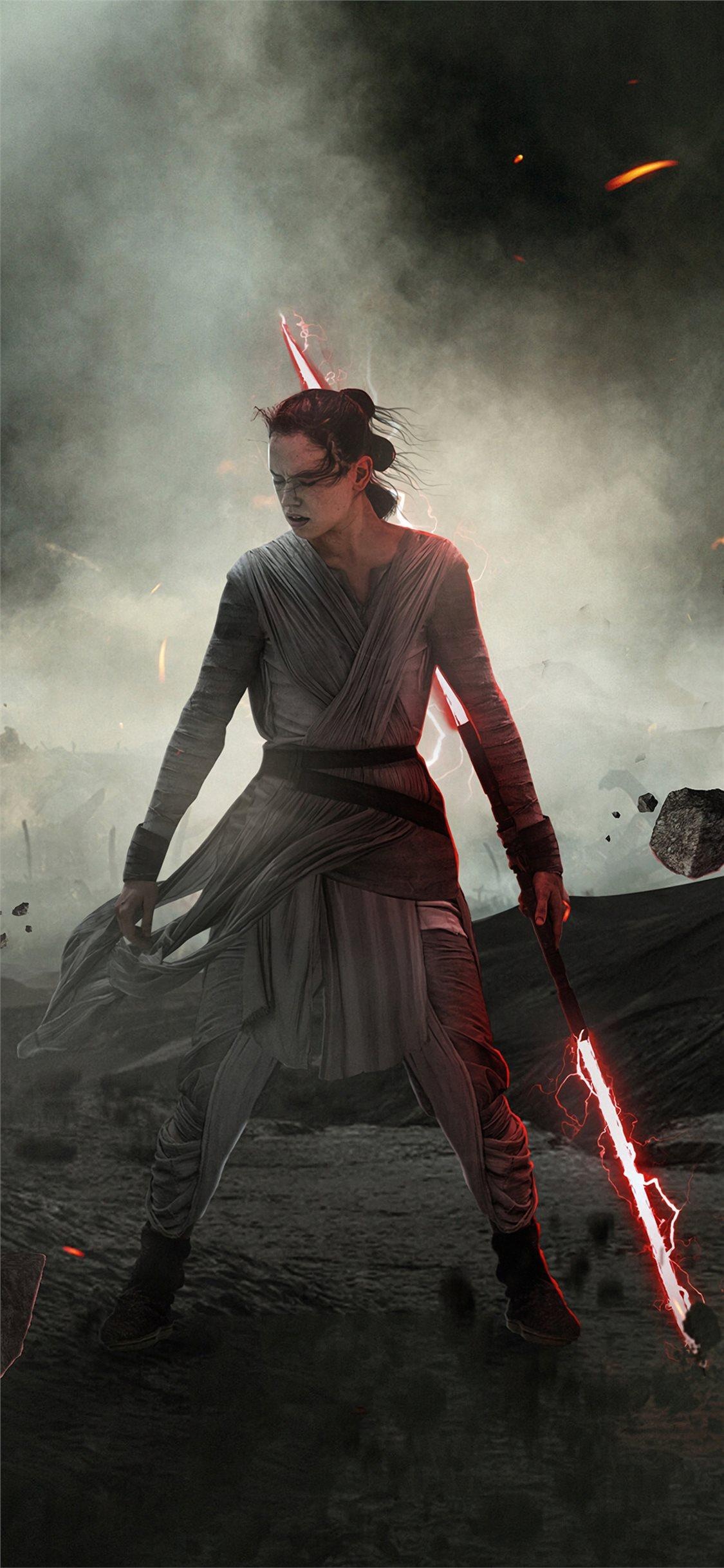 Rey (Star Wars), iPhone wallpapers, Star Wars fan, Heroine of the Resistance, 1130x2440 HD Phone