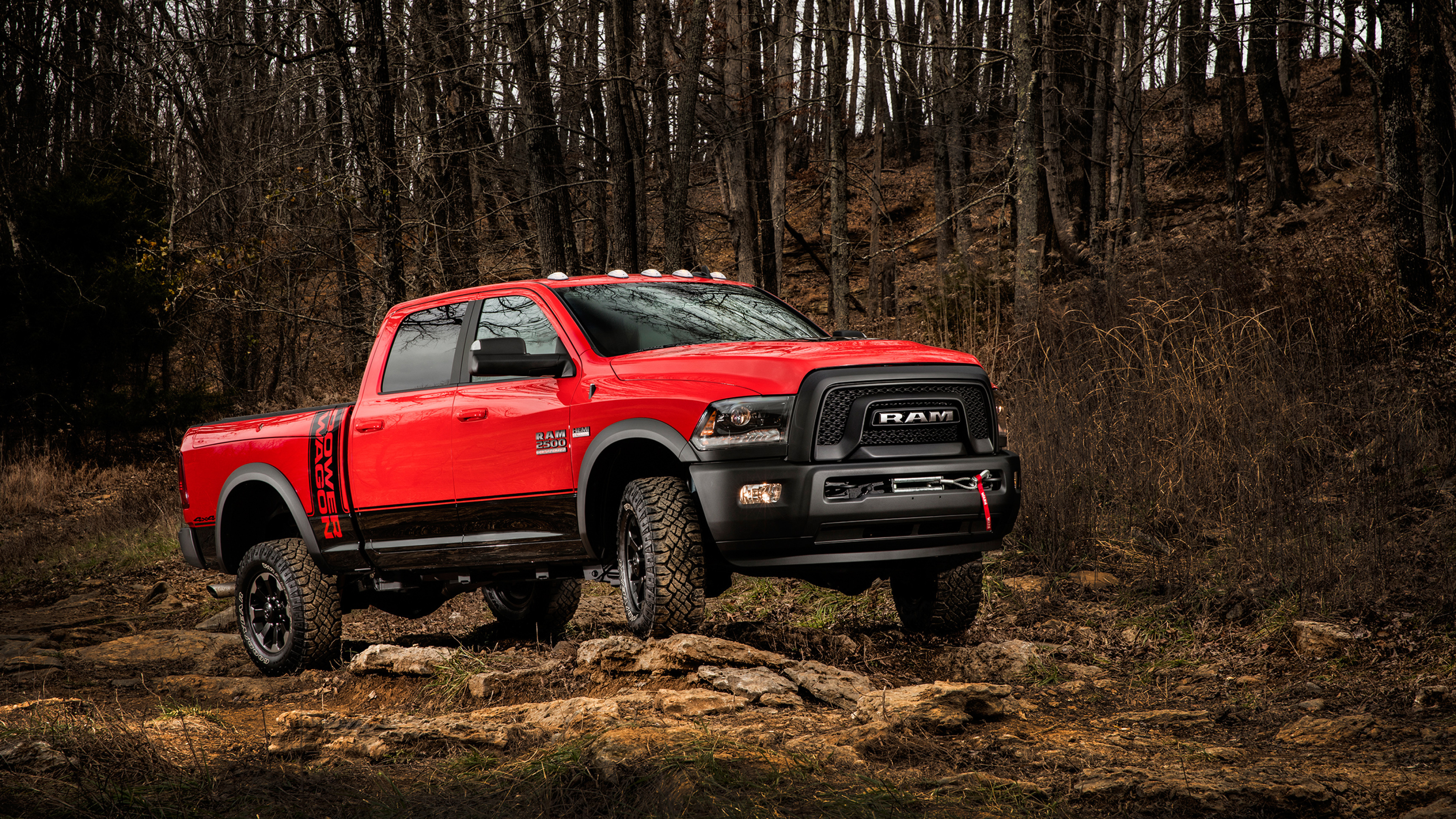 Ram 2500, Powerful pickup truck, Heavy-duty performance, High definition, 3840x2160 4K Desktop